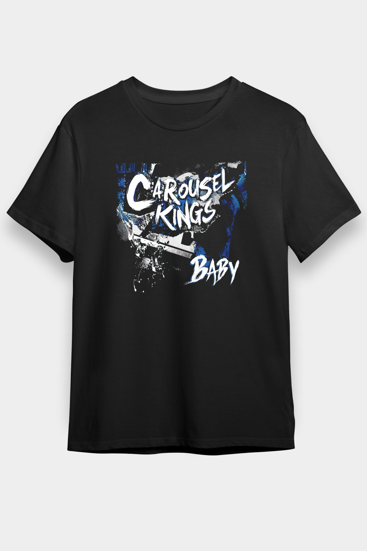 Carousel Kings Siyah Unisex Tişört T-Shirt - TişörtFabrikası
