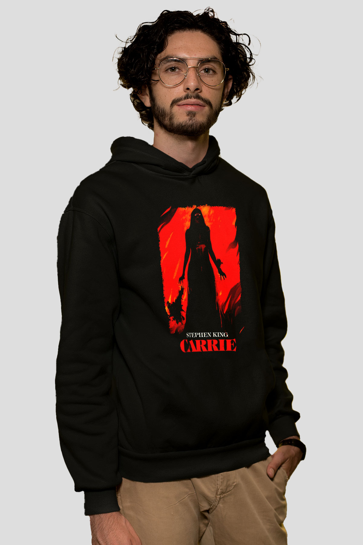 Carrie Siyah Unisex Hoodie