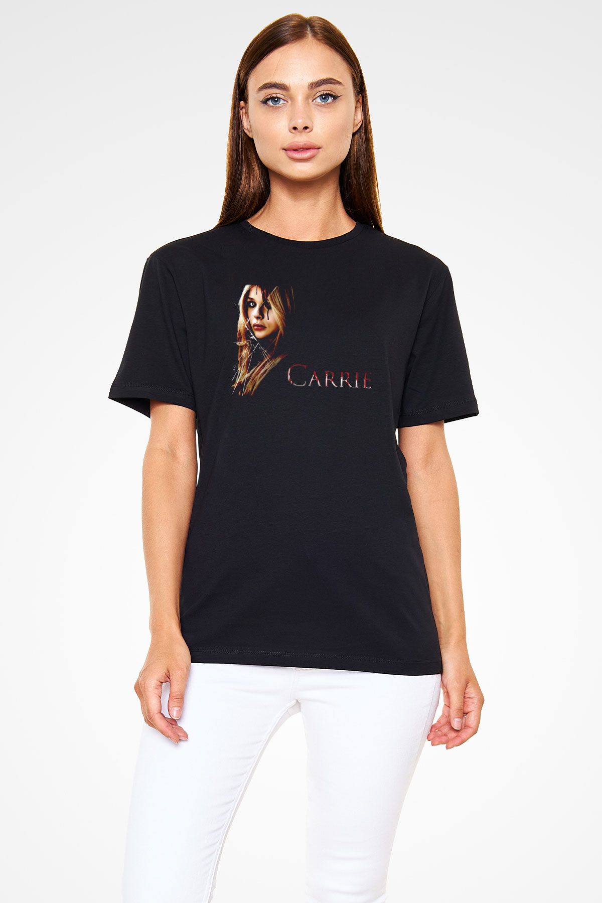 Carrie Siyah Unisex Tişört