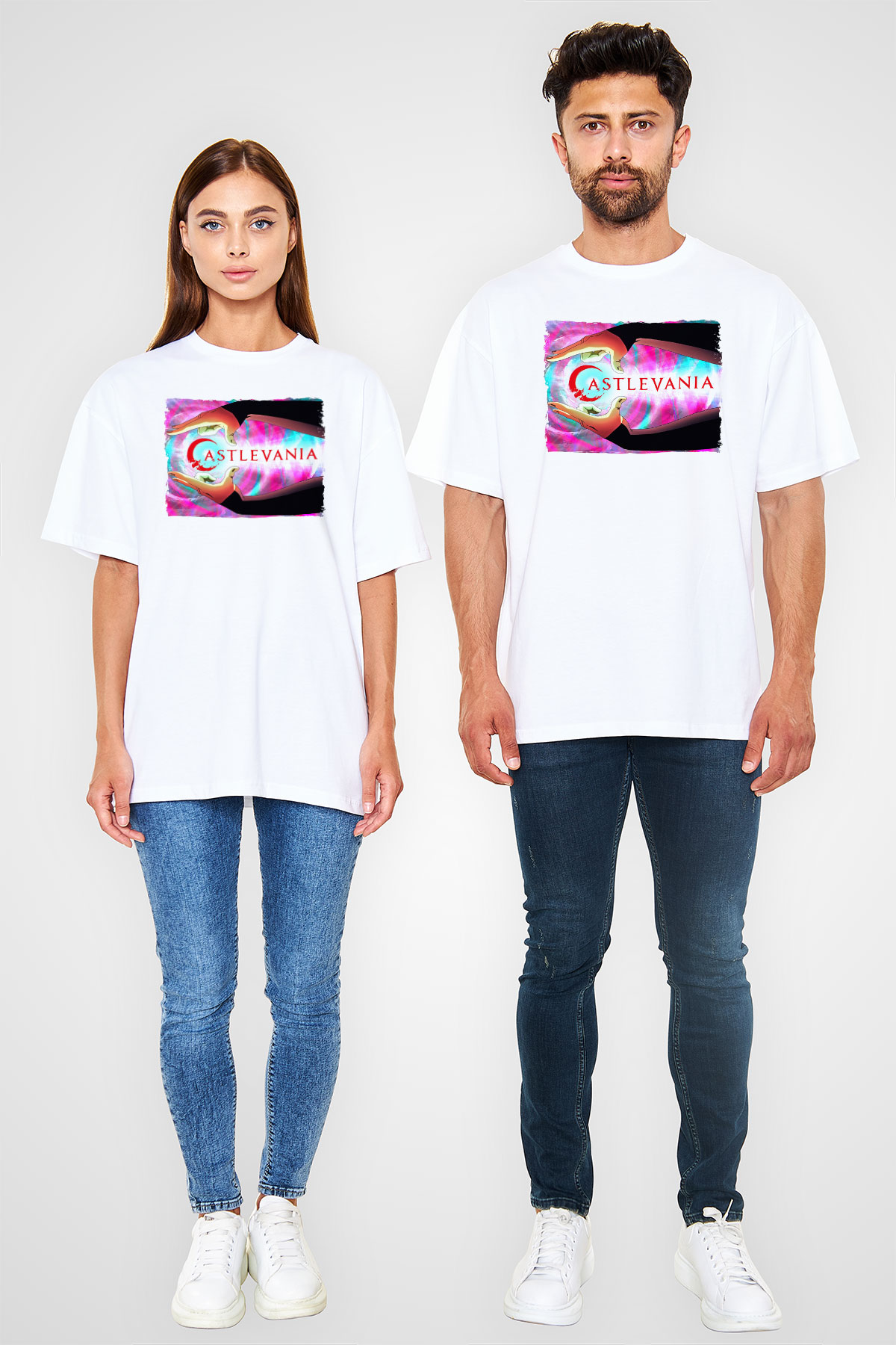 Castlevania: Lords of Shadow Beyaz Oversize Tişört Oversize T-shirt
