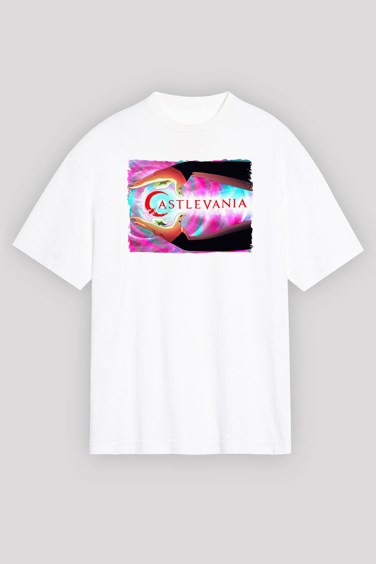 Castlevania: Lords of Shadow Beyaz Oversize Tişört Oversize T-shirt