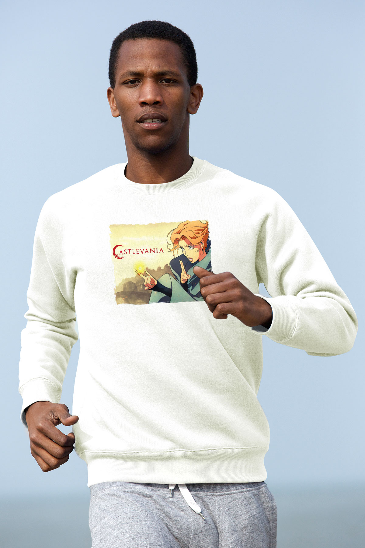 Castlevania: Lords of Shadow Beyaz Unisex Sweatshirt