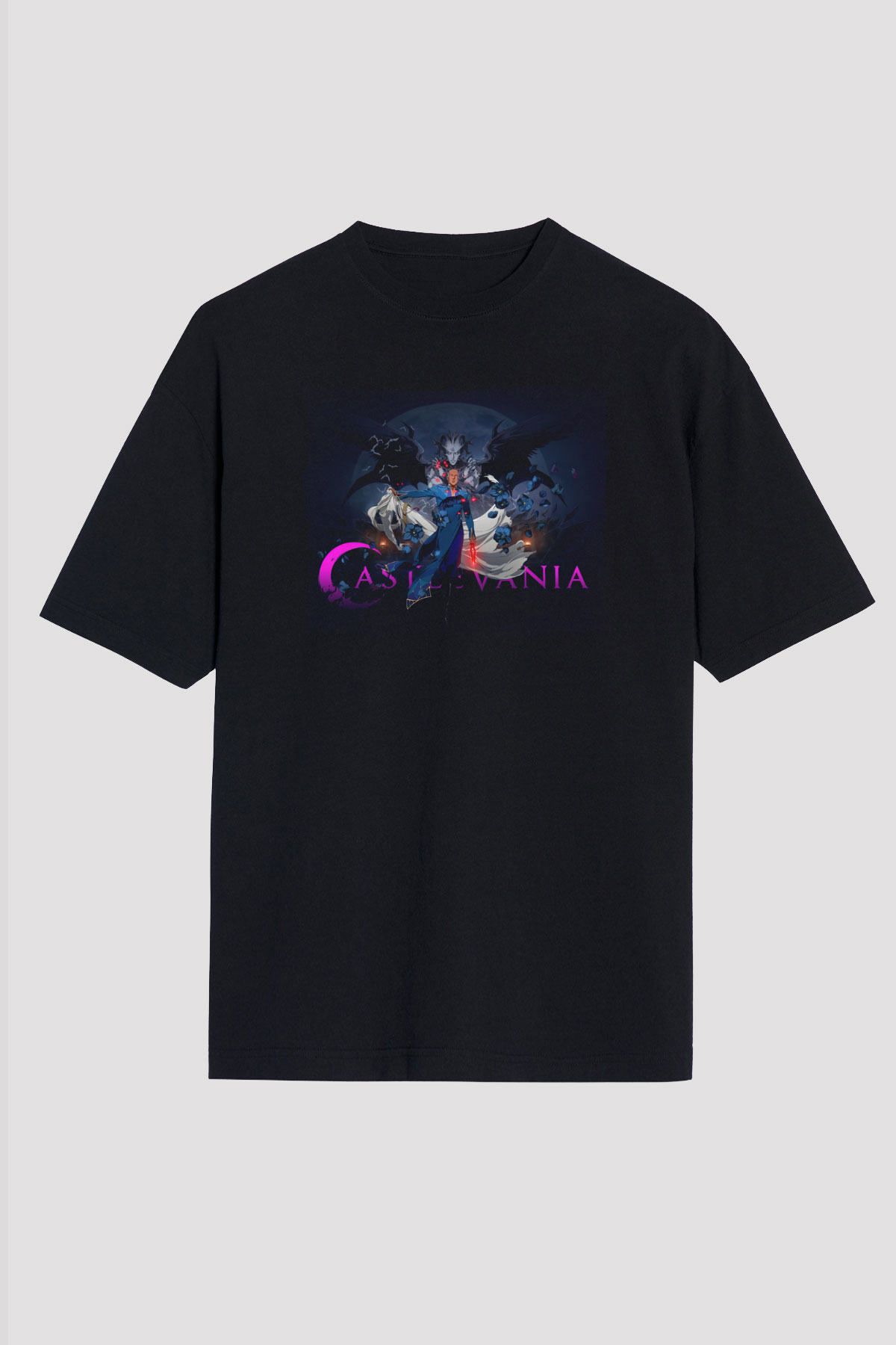 Castlevania: Lords of Shadow Siyah Oversize Tişört Oversize T-shirt