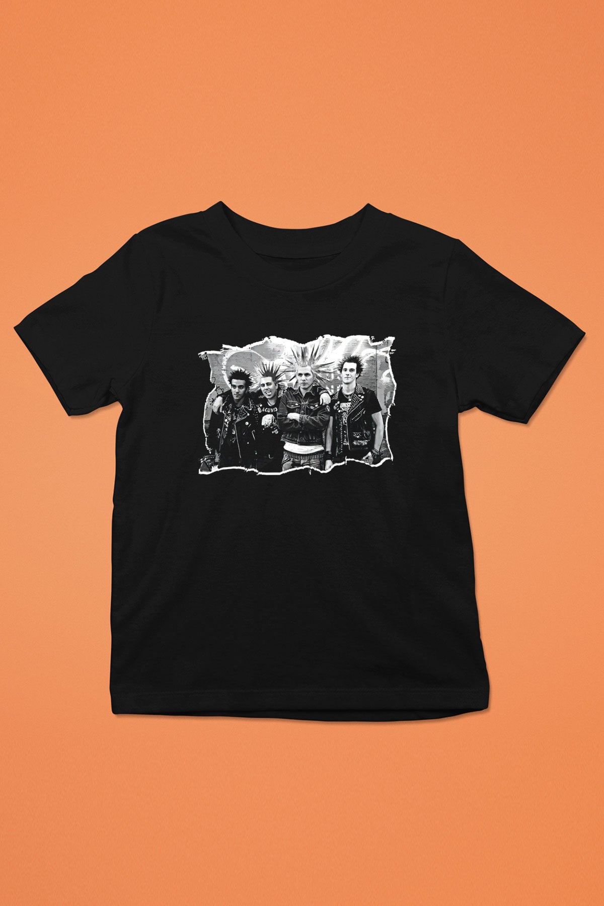 Casualties Baskılı Unisex Siyah Çocuk Tişört - Tshirt