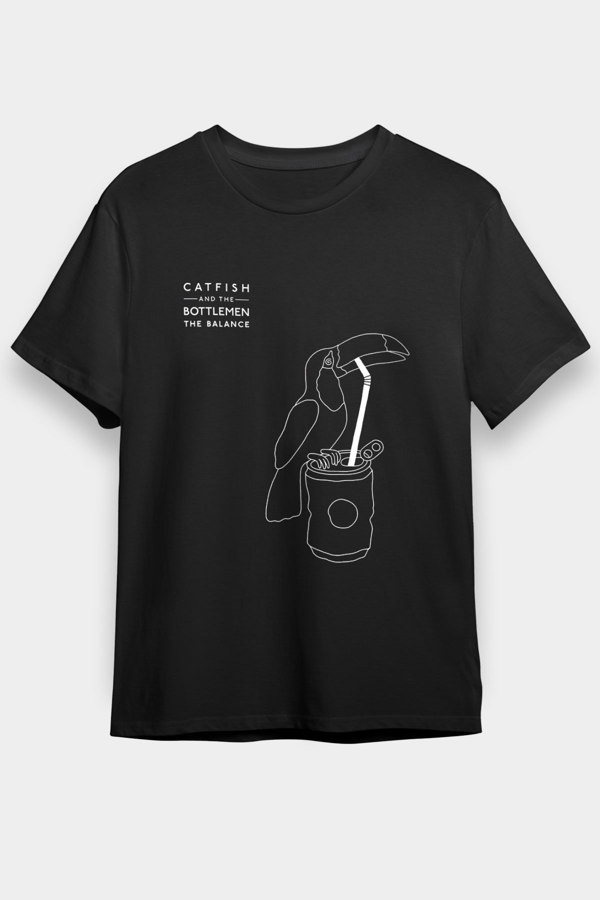 Catfish And The Bottlemen Baskılı Unisex Siyah Tişört