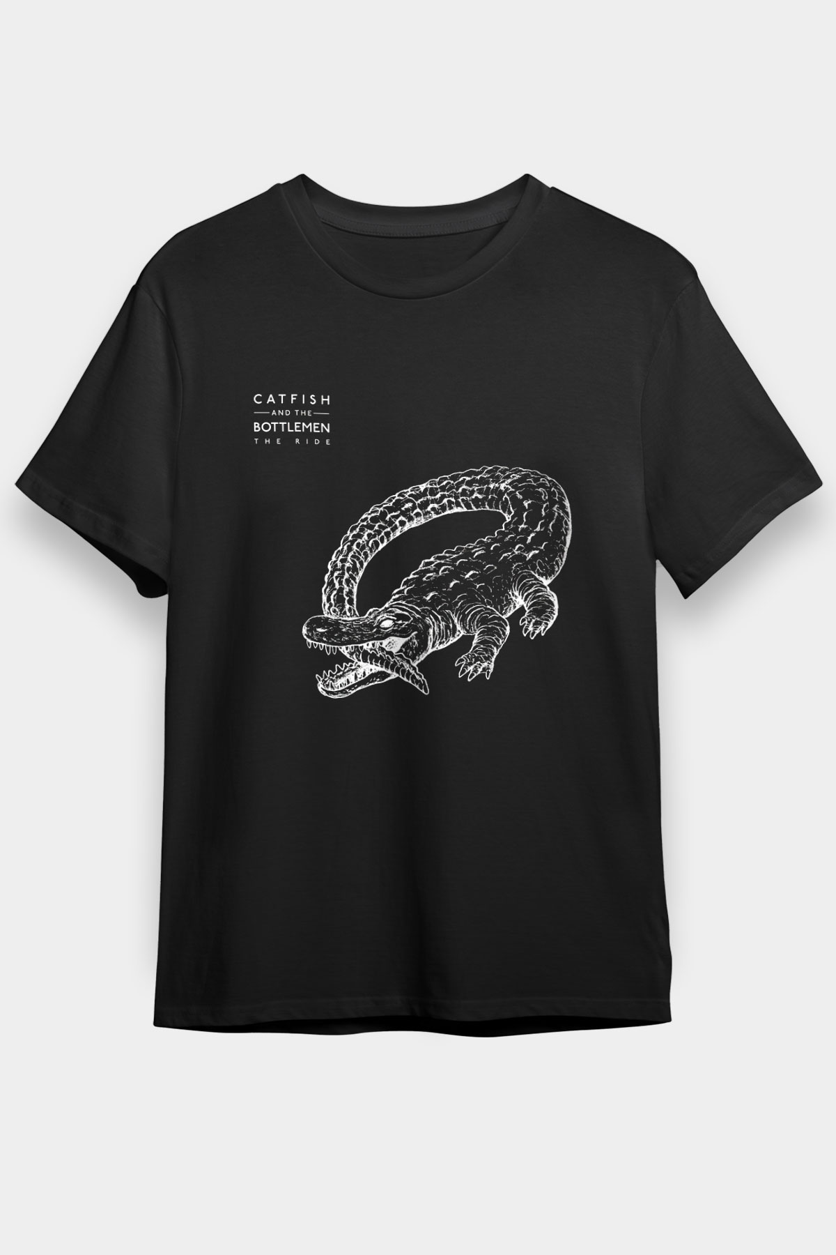 Catfish And The Bottlemen Baskılı Unisex Siyah Tişört