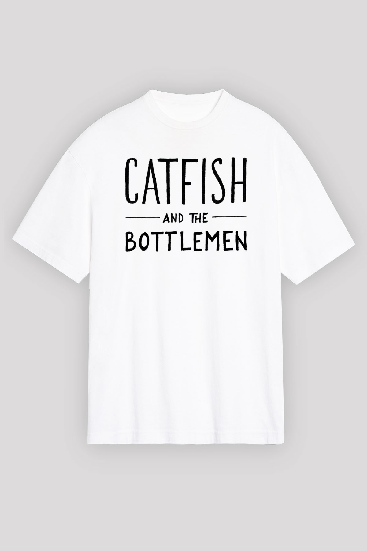 Catfish And The Bottlemen Beyaz Unisex Oversize Tişört T-Shirt