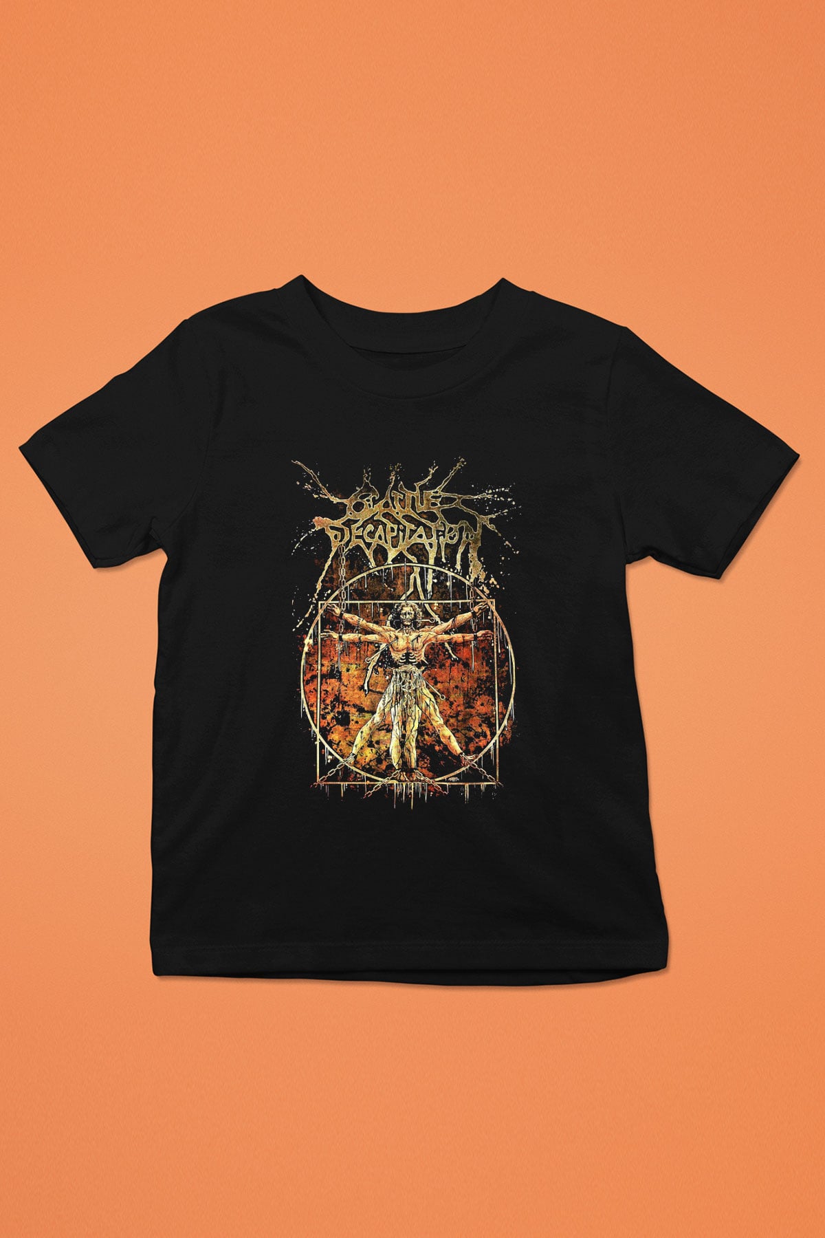 Cattle Decapitation Baskılı Siyah Unisex Çocuk Tişört