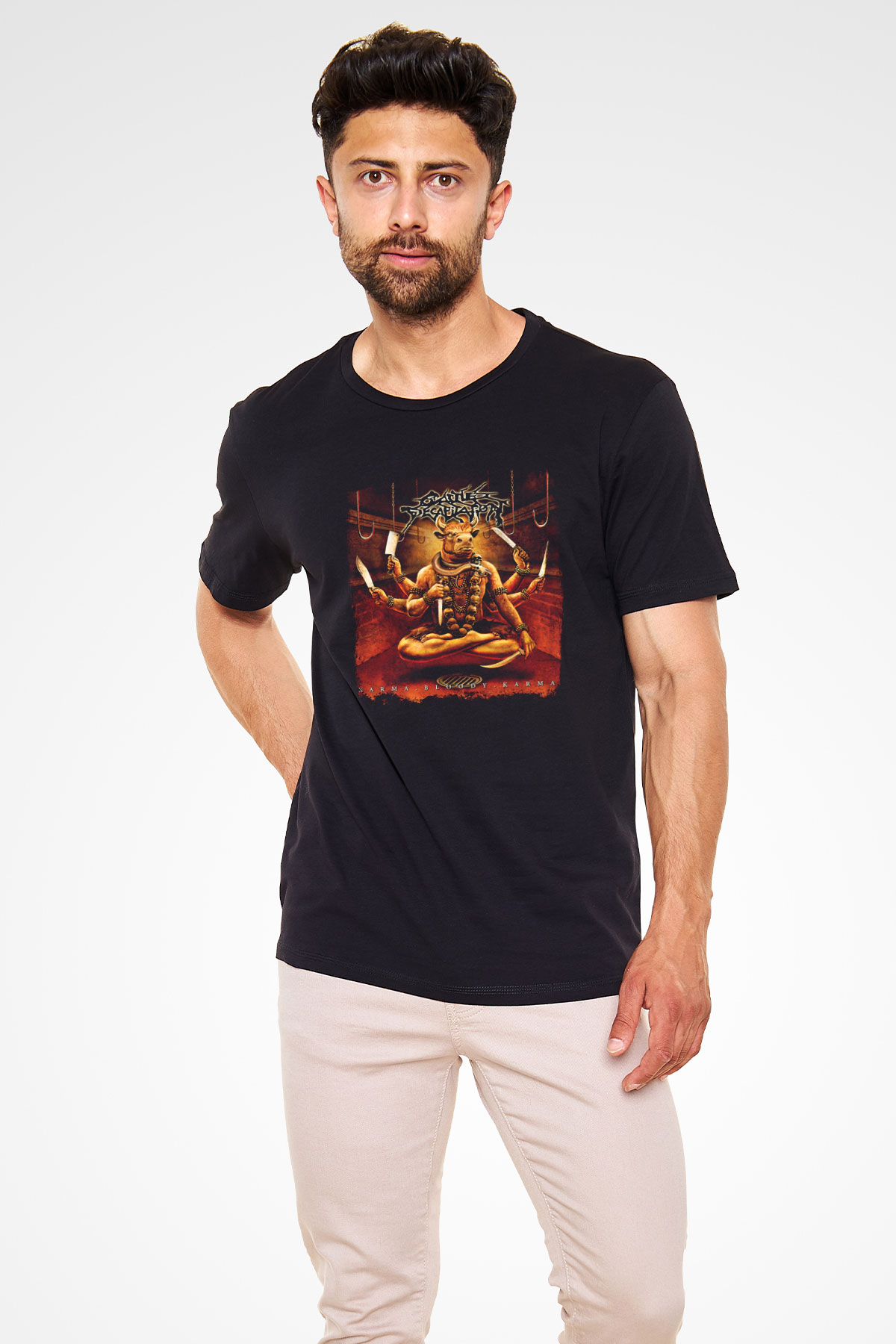 Cattle Decapitation Baskılı Unisex Siyah Tişört