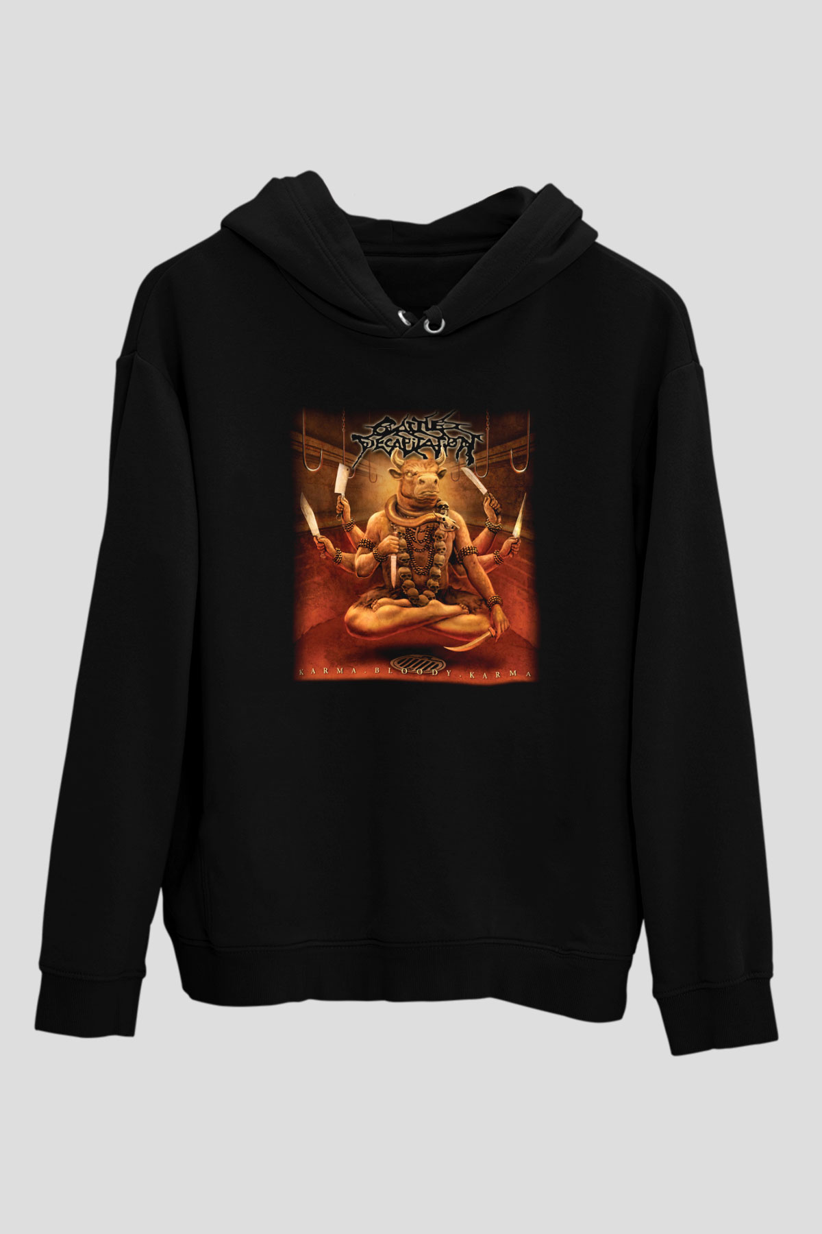 Cattle Decapitation Siyah Unisex Hoodie