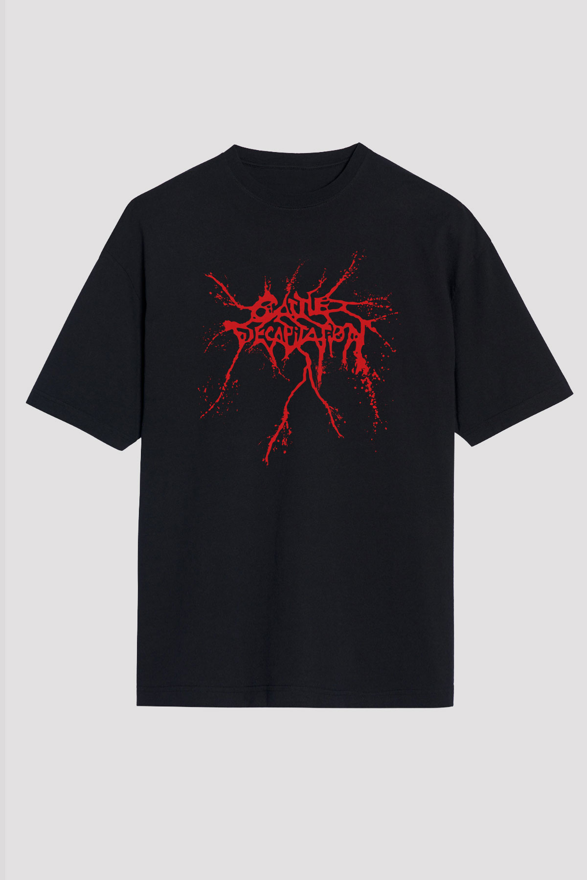 Cattle Decapitation Siyah Unisex Oversize Tişört T-Shirt