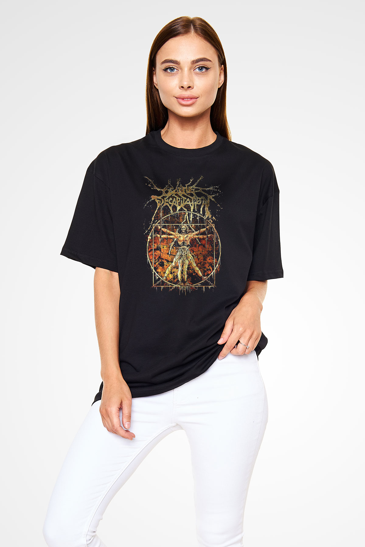 Cattle Decapitation Siyah Unisex Oversize Tişört T-Shirt