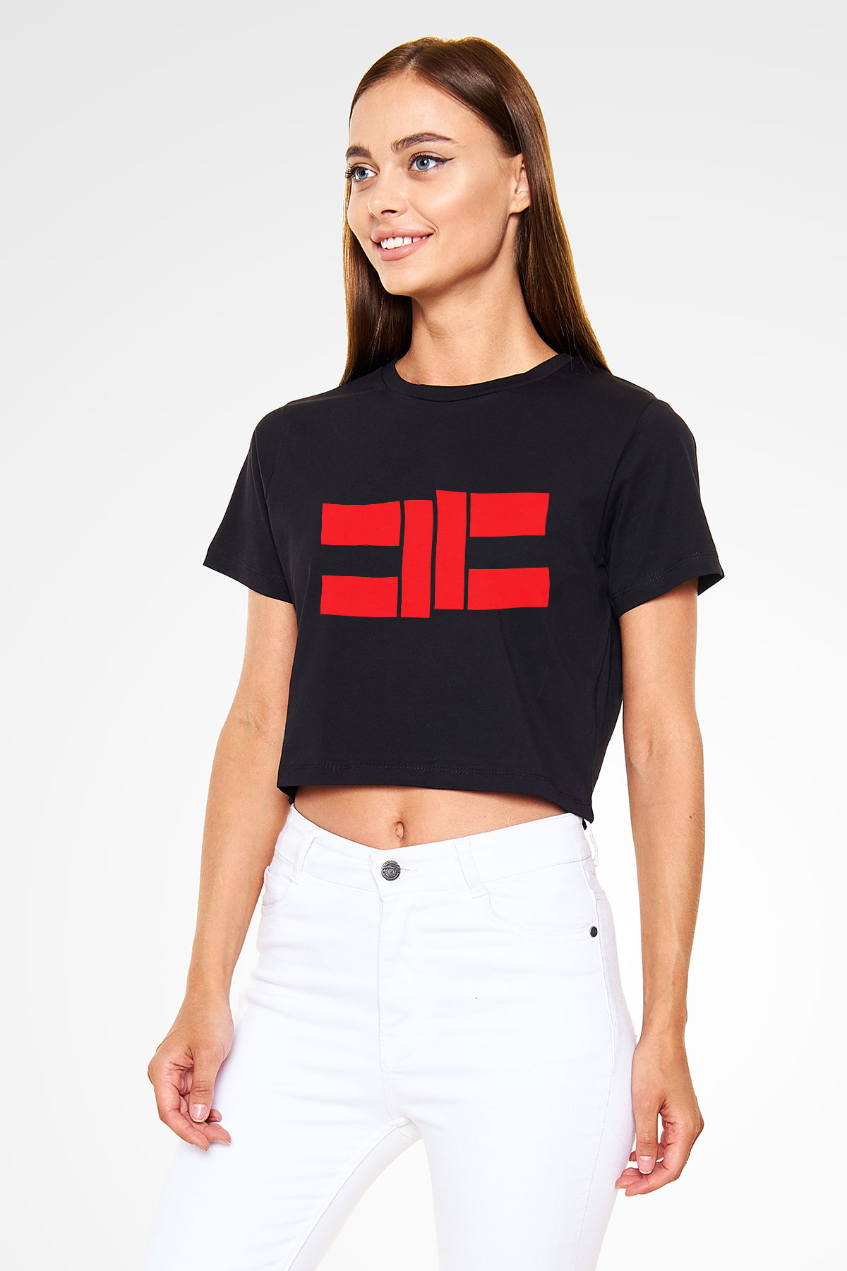 Cavalera Conspiracy Siyah Crop Top Tişört