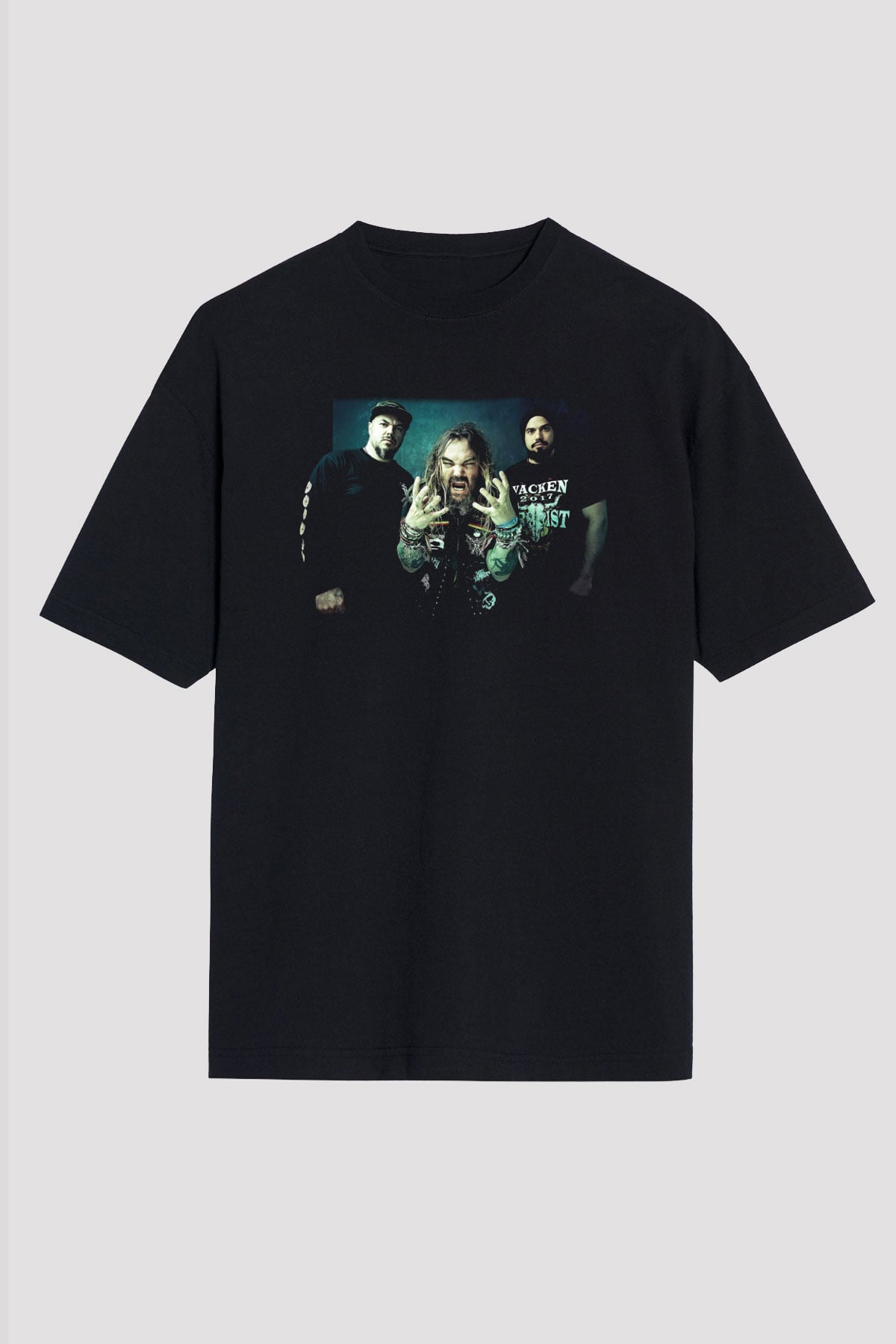 Cavalera Conspiracy Siyah Unisex Oversize Tişört T-Shirt