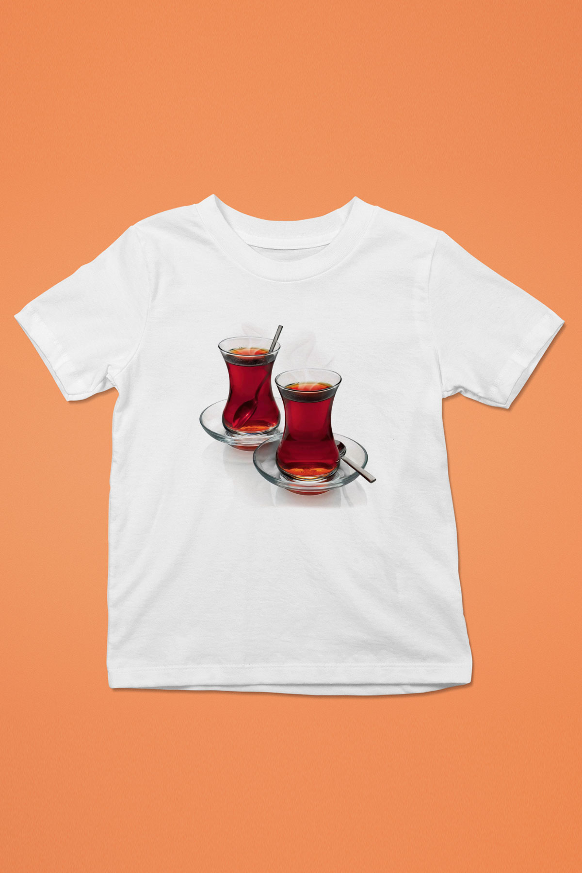 Çaycı Beyaz Unisex Çocuk Tişört