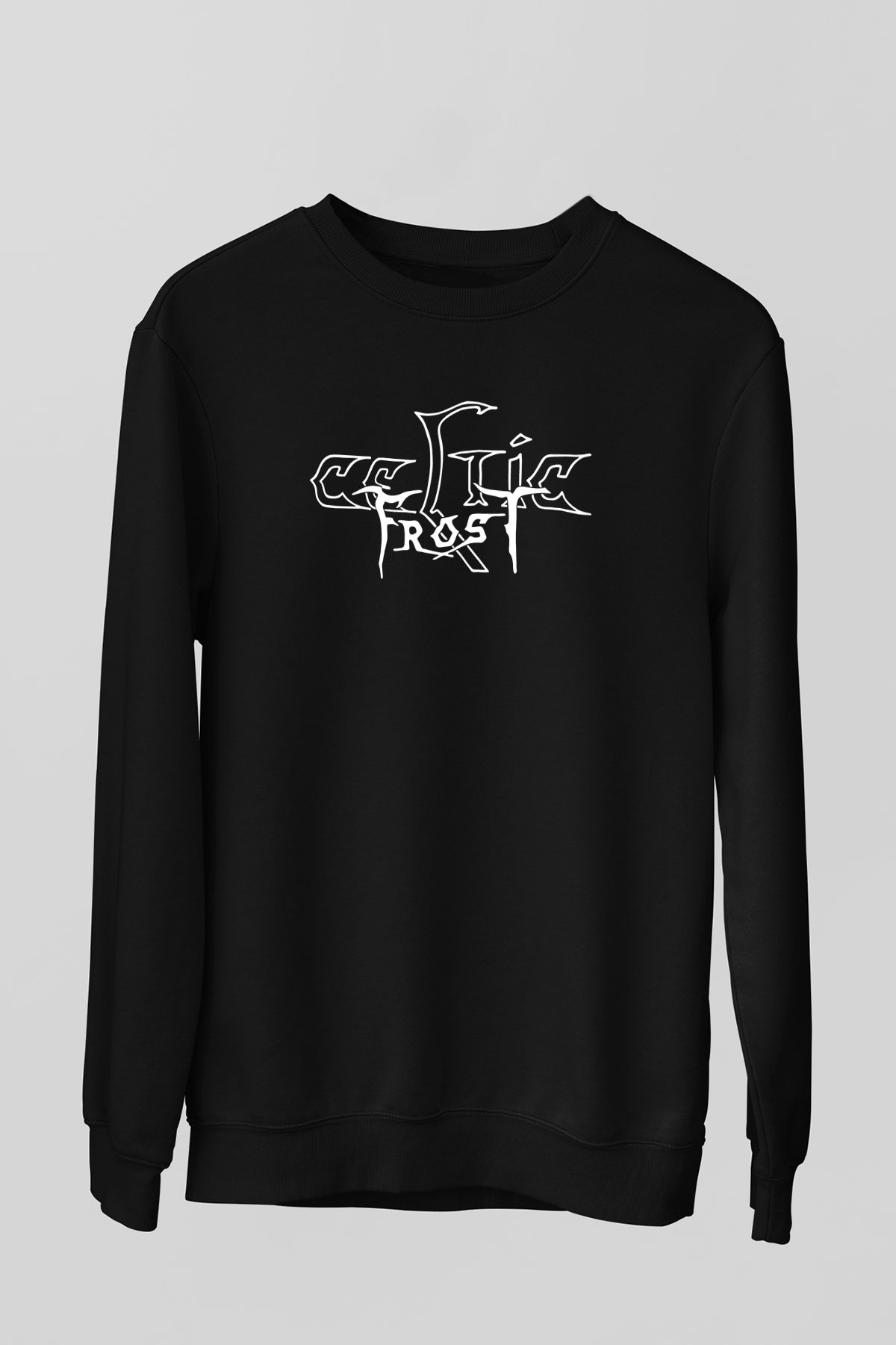 Celtic Frost Baskılı Unisex Siyah Sweatshirt