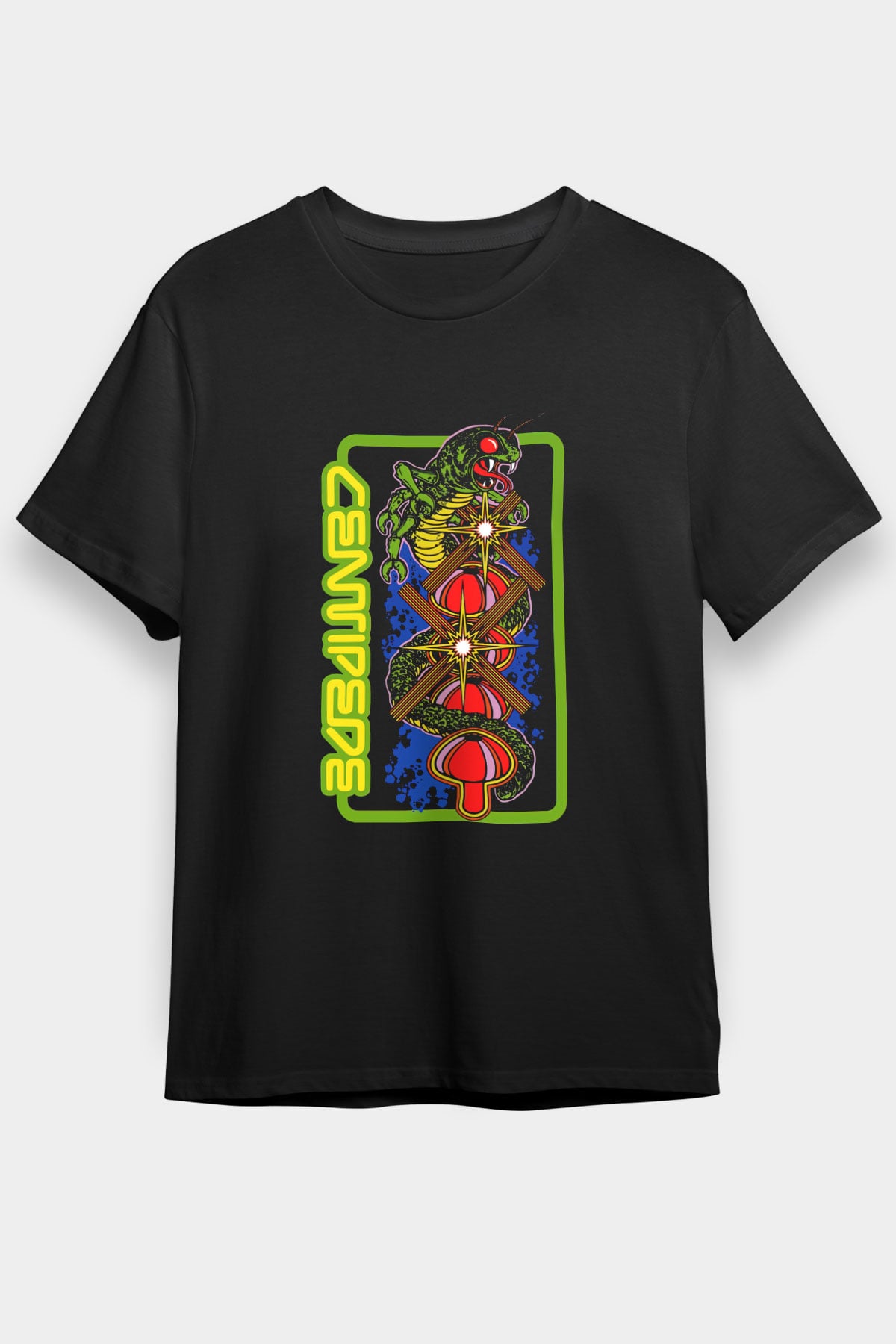 Centipede Siyah Unisex Tişört