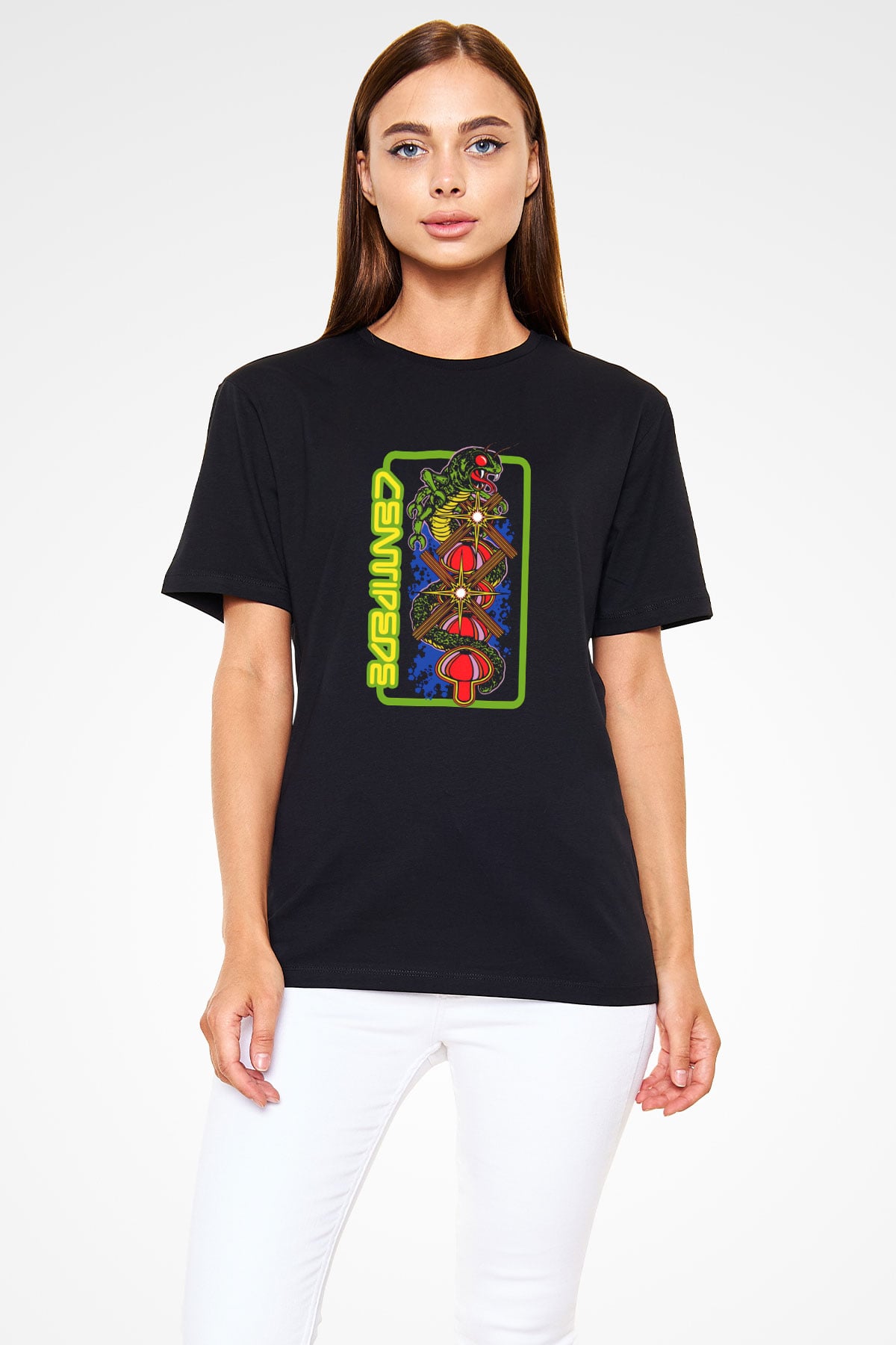 Centipede Siyah Unisex Tişört