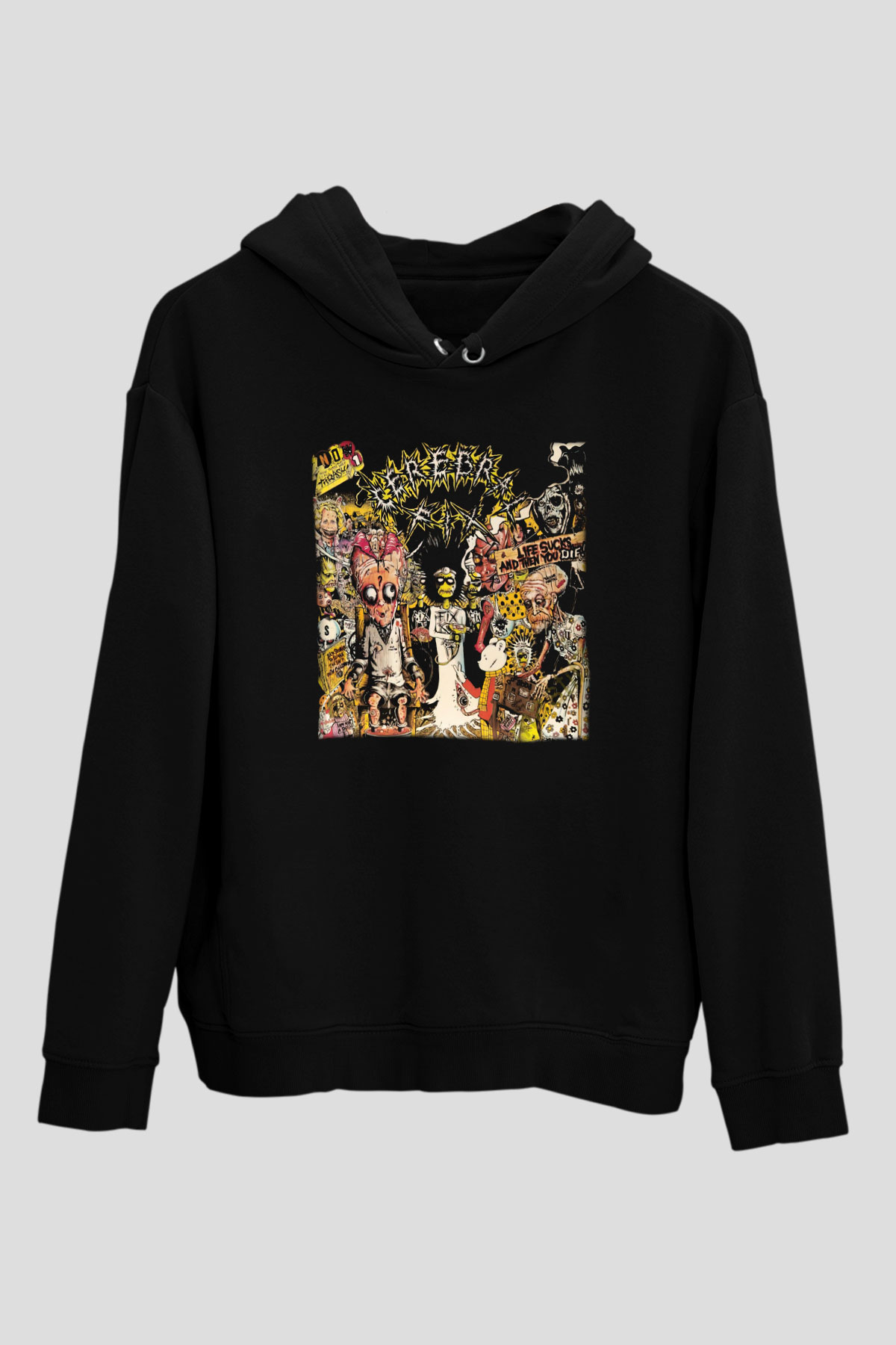 Cerebral Fix Siyah Unisex Hoodie