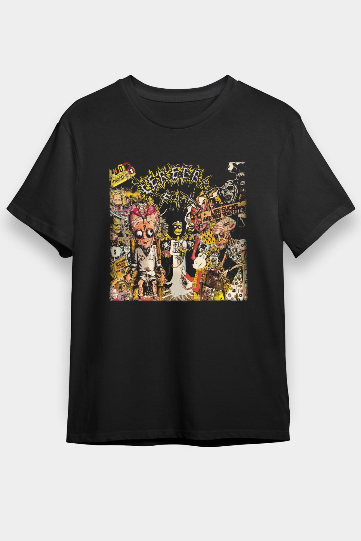 Cerebral Fix Siyah Unisex Tişört T-Shirt - TişörtFabrikası