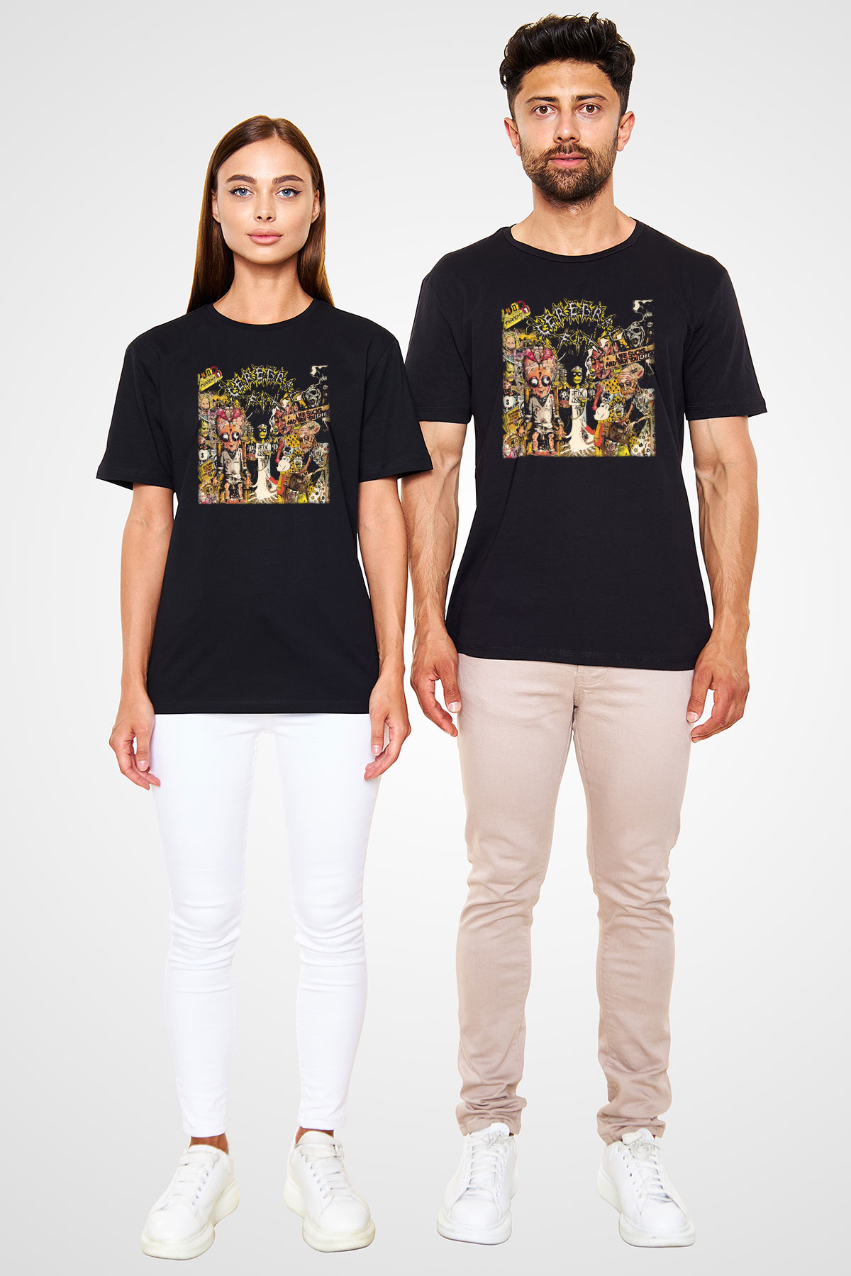 Cerebral Fix Siyah Unisex Tişört T-Shirt - TişörtFabrikası