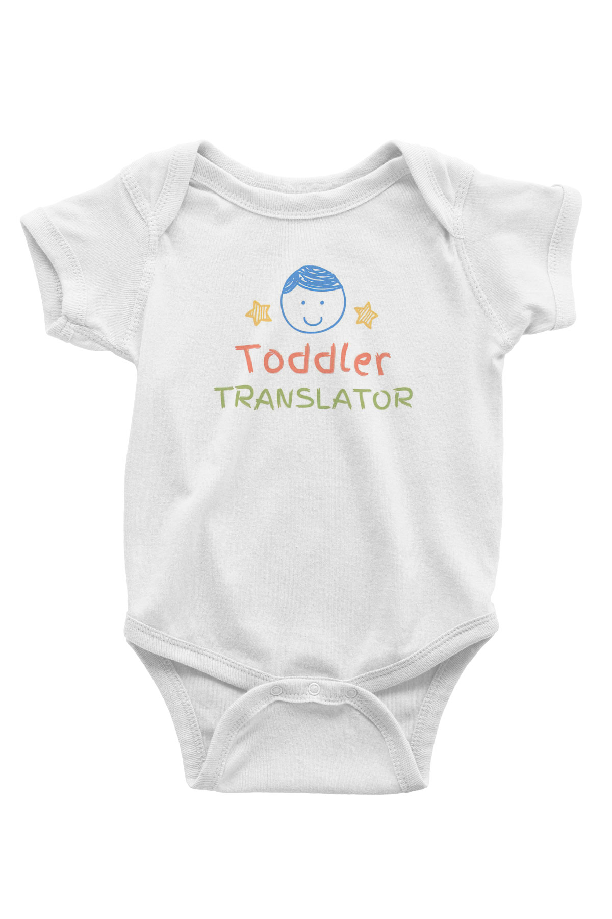 Çevirmen Beyaz Bebek Body - Zıbın
