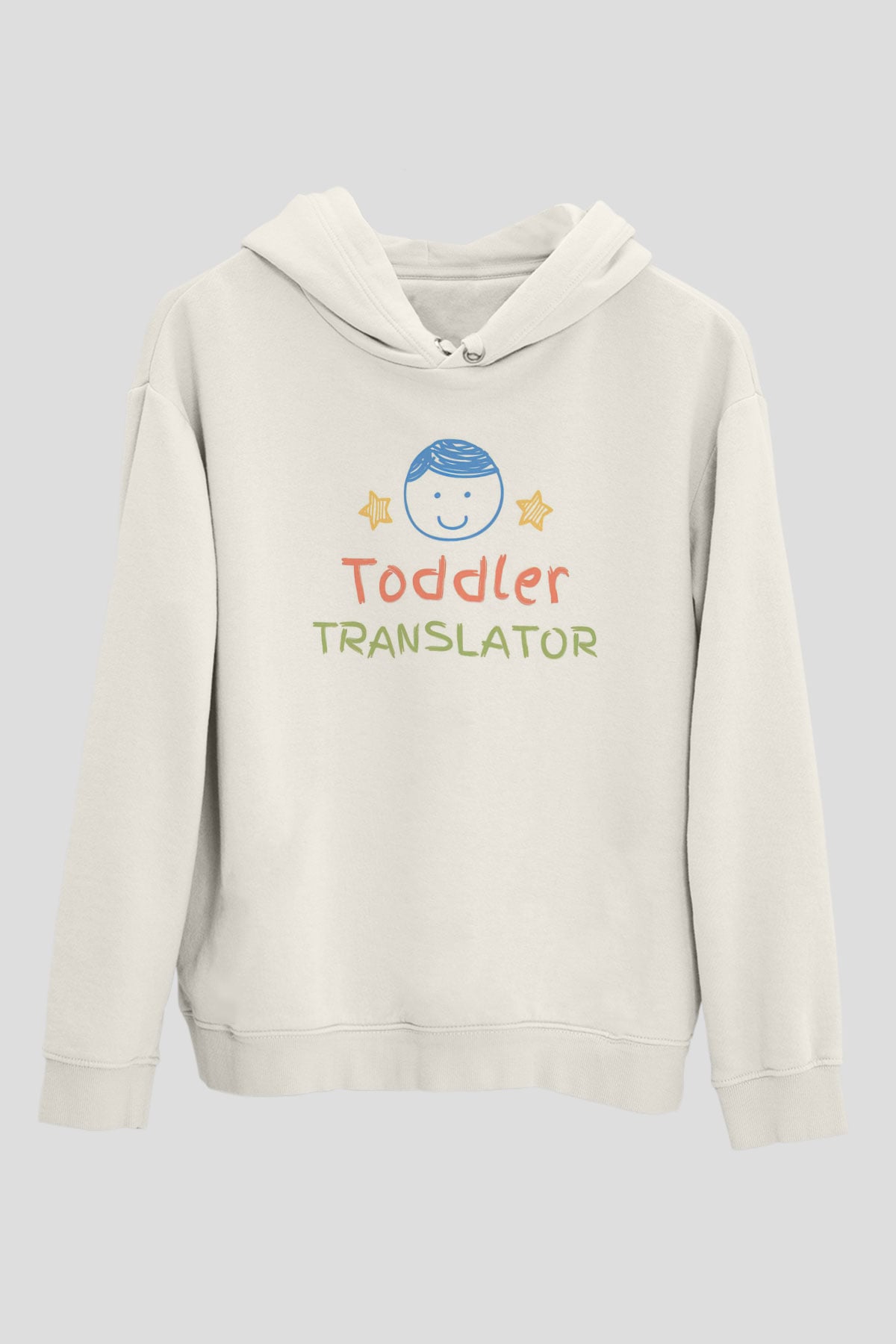 Çevirmen Beyaz Unisex Kapüşonlu Sweatshirt