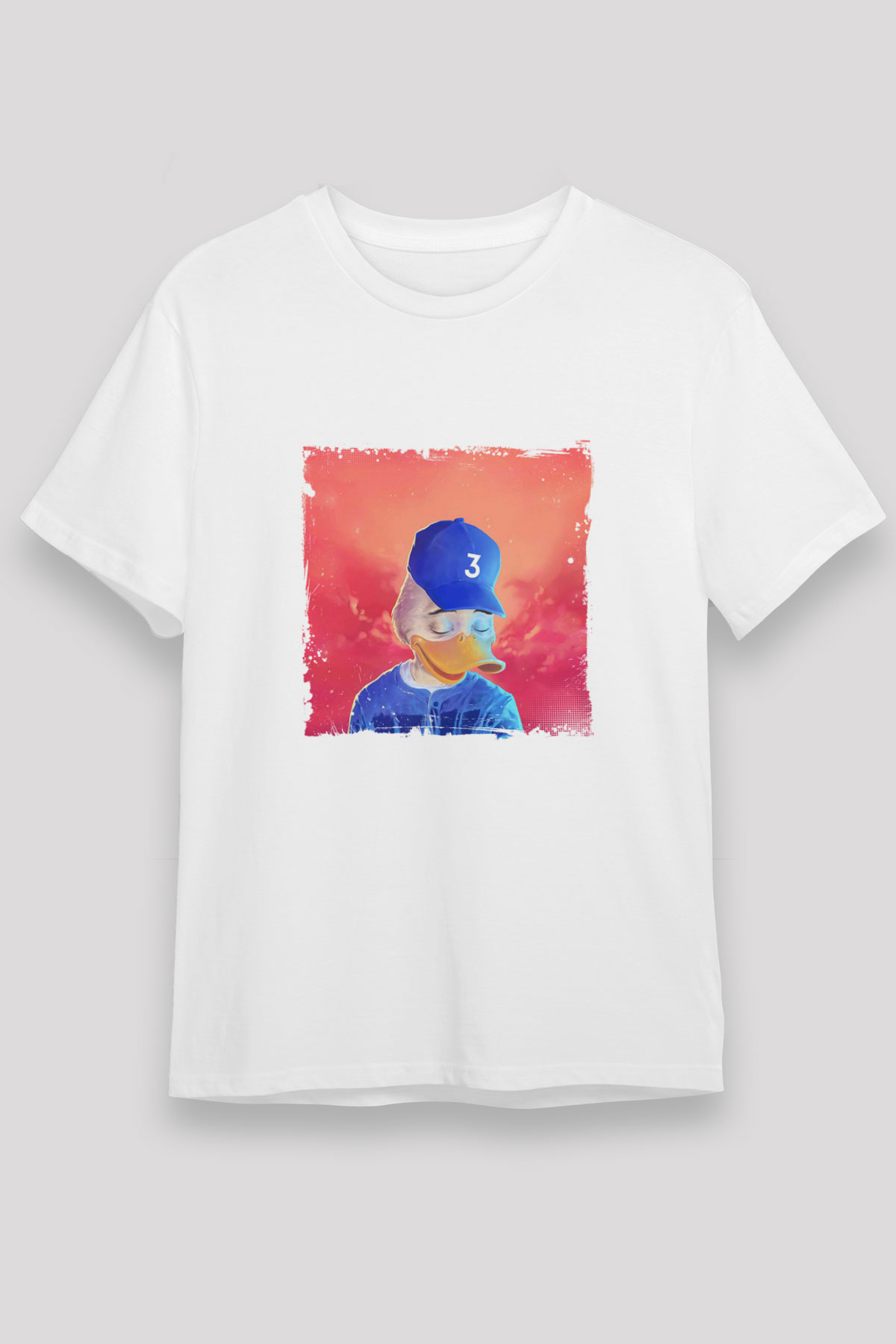 Chance The Rapper Baskılı Unisex Beyaz Tişört