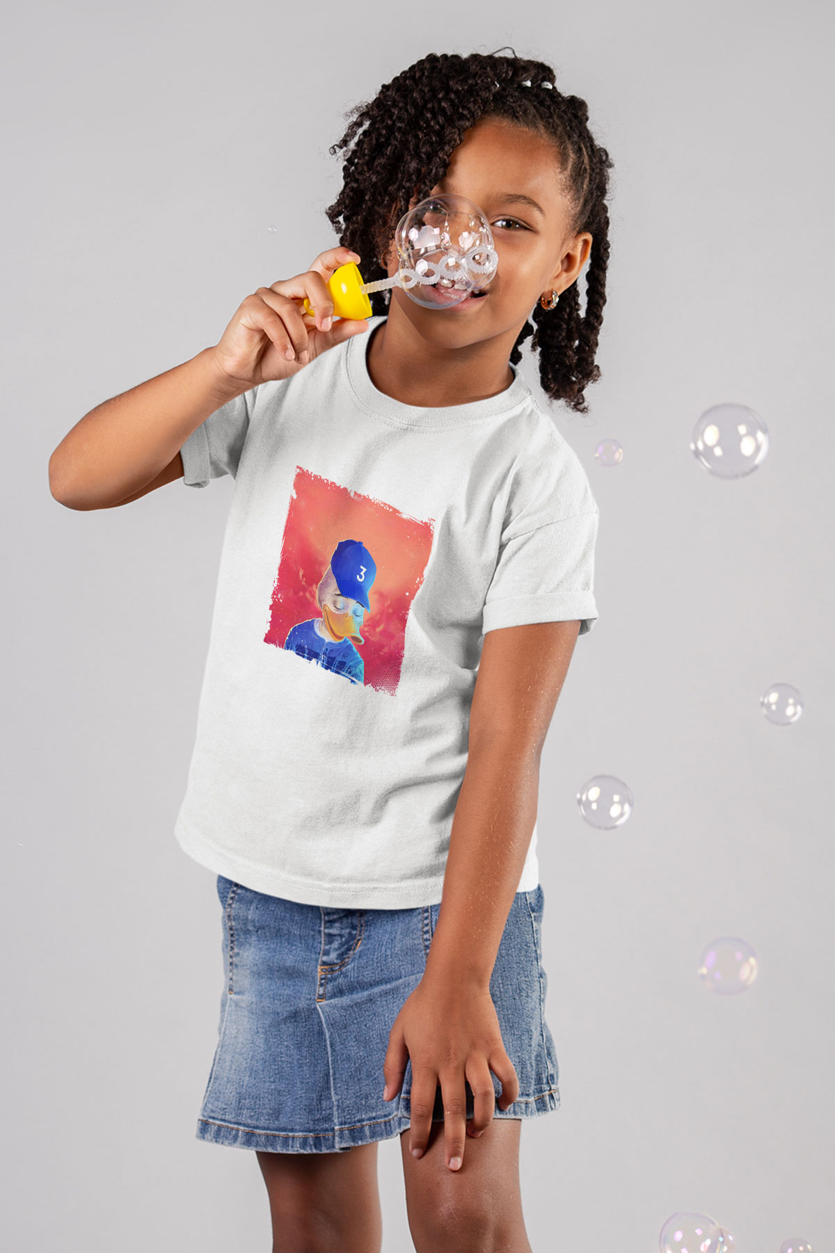 Chance The Rapper Baskılı Unisex Beyaz Çocuk Tişört