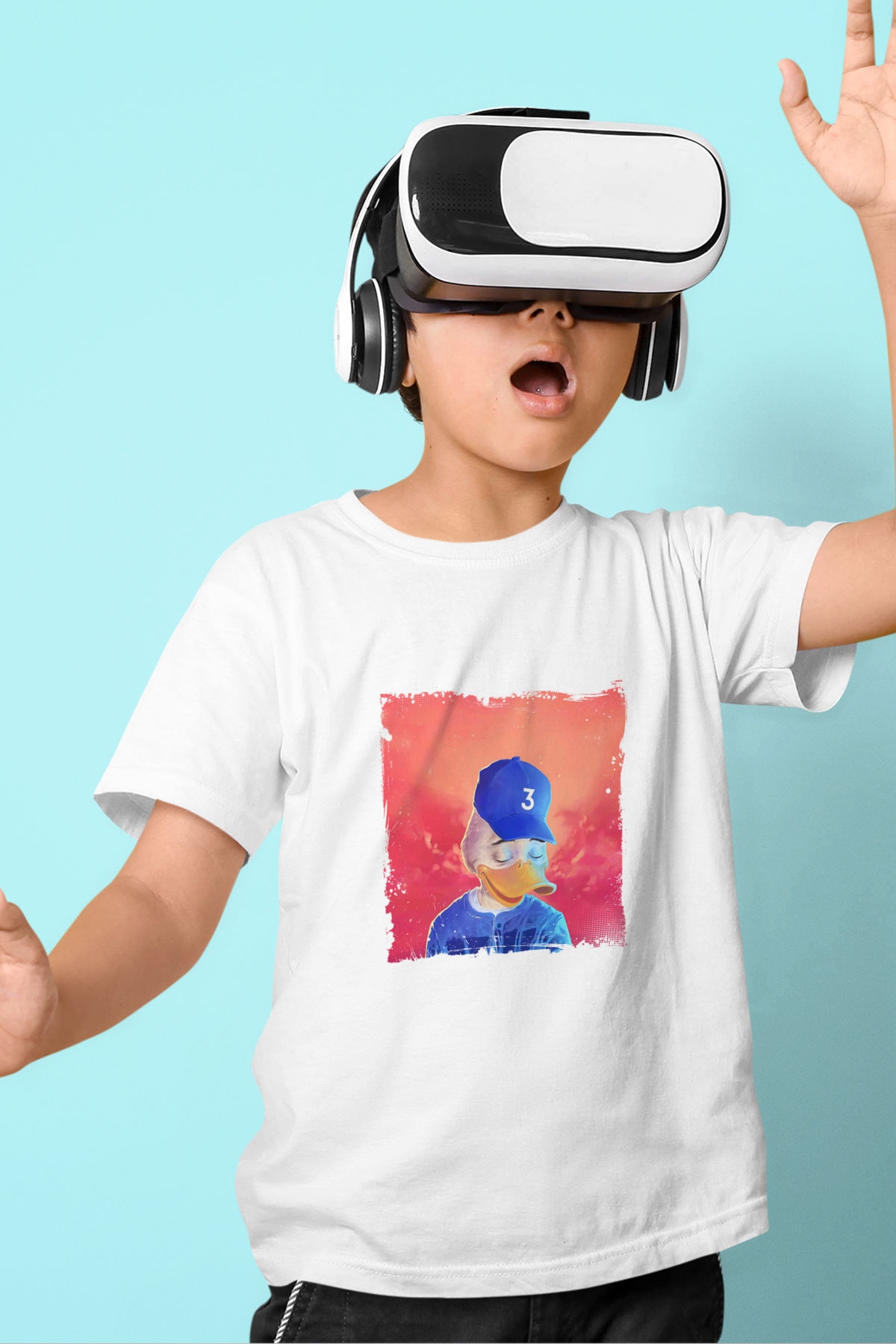 Chance The Rapper Baskılı Unisex Beyaz Çocuk Tişört