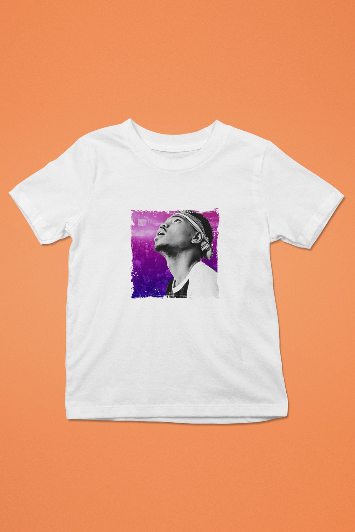 Chance The Rapper Baskılı Unisex Beyaz Çocuk Tişört