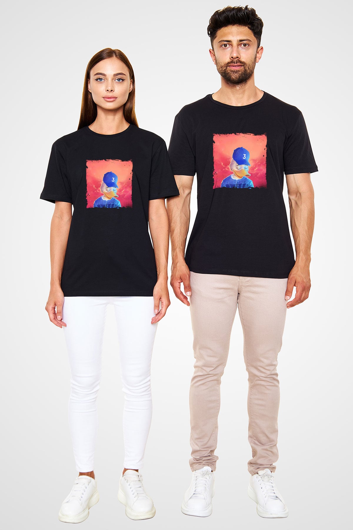 Chance The Rapper Baskılı Unisex Siyah Tişört
