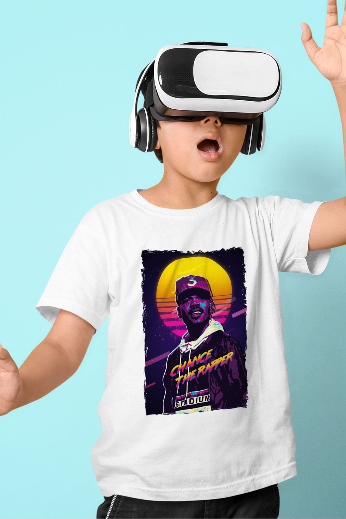 Chance The Rapper Beyaz Unisex Çocuk Tişört