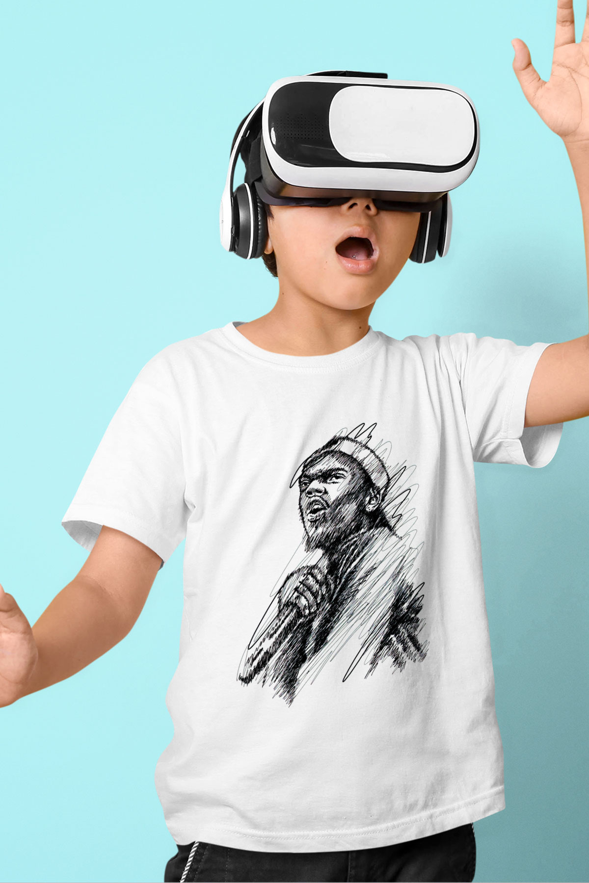Chance The Rapper Beyaz Unisex Çocuk Tişört