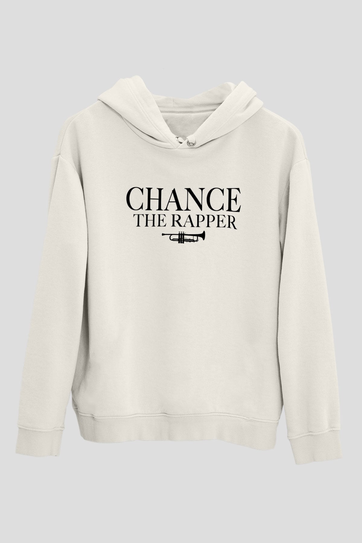 Chance The Rapper Beyaz Unisex Kapşonlu Sweatshirt