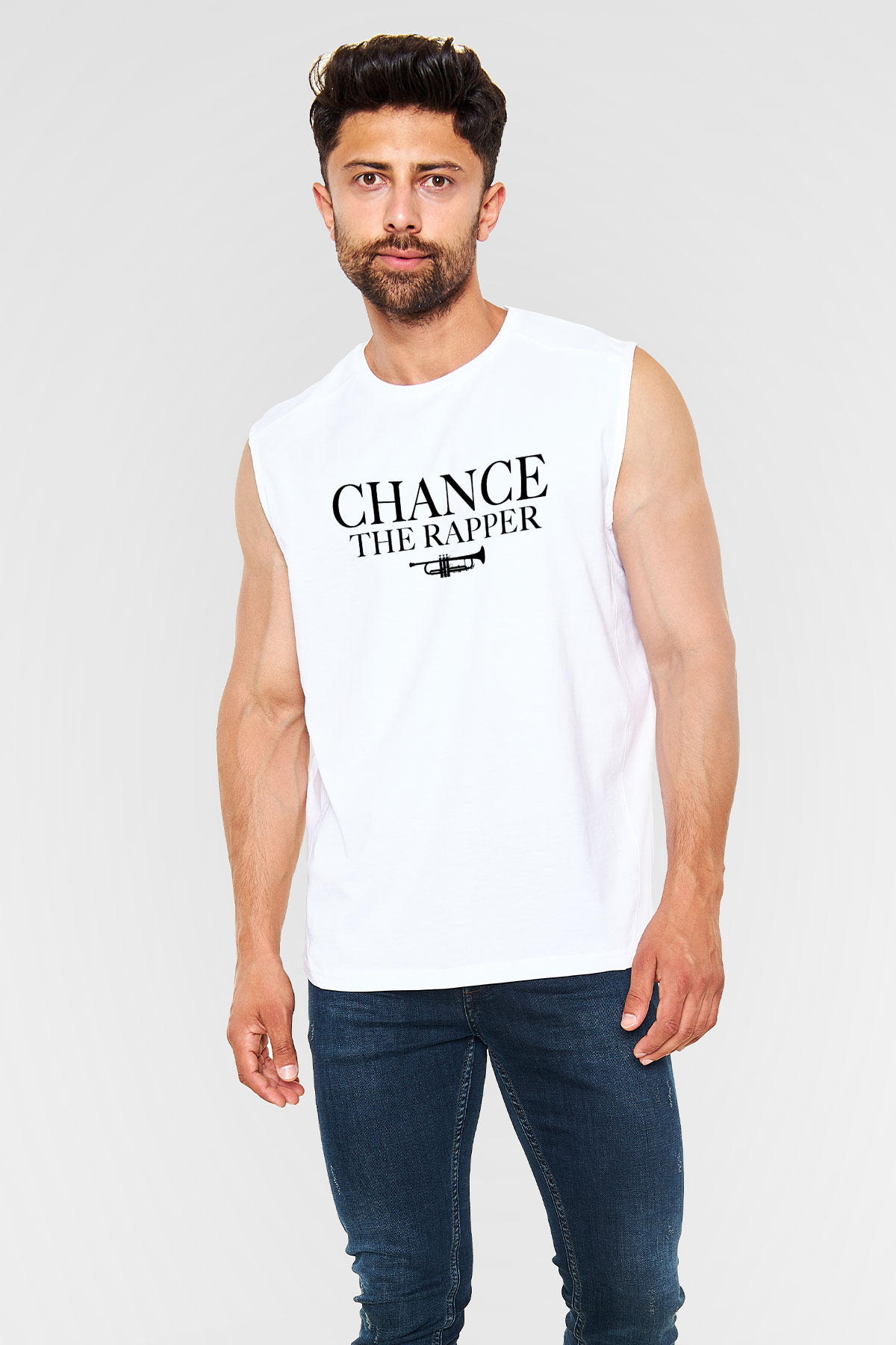 Chance The Rapper Beyaz Unisex Kolsuz Tişört