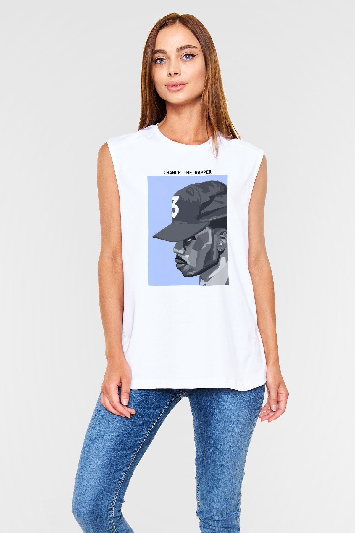 Chance The Rapper Beyaz Unisex Kolsuz Tişört