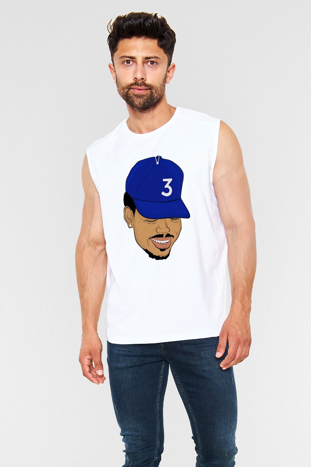 Chance The Rapper Beyaz Unisex Kolsuz Tişört