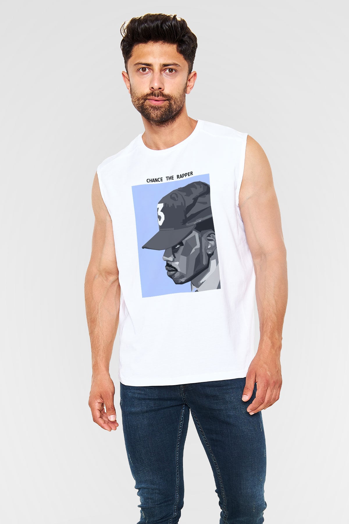 Chance The Rapper Beyaz Unisex Kolsuz Tişört