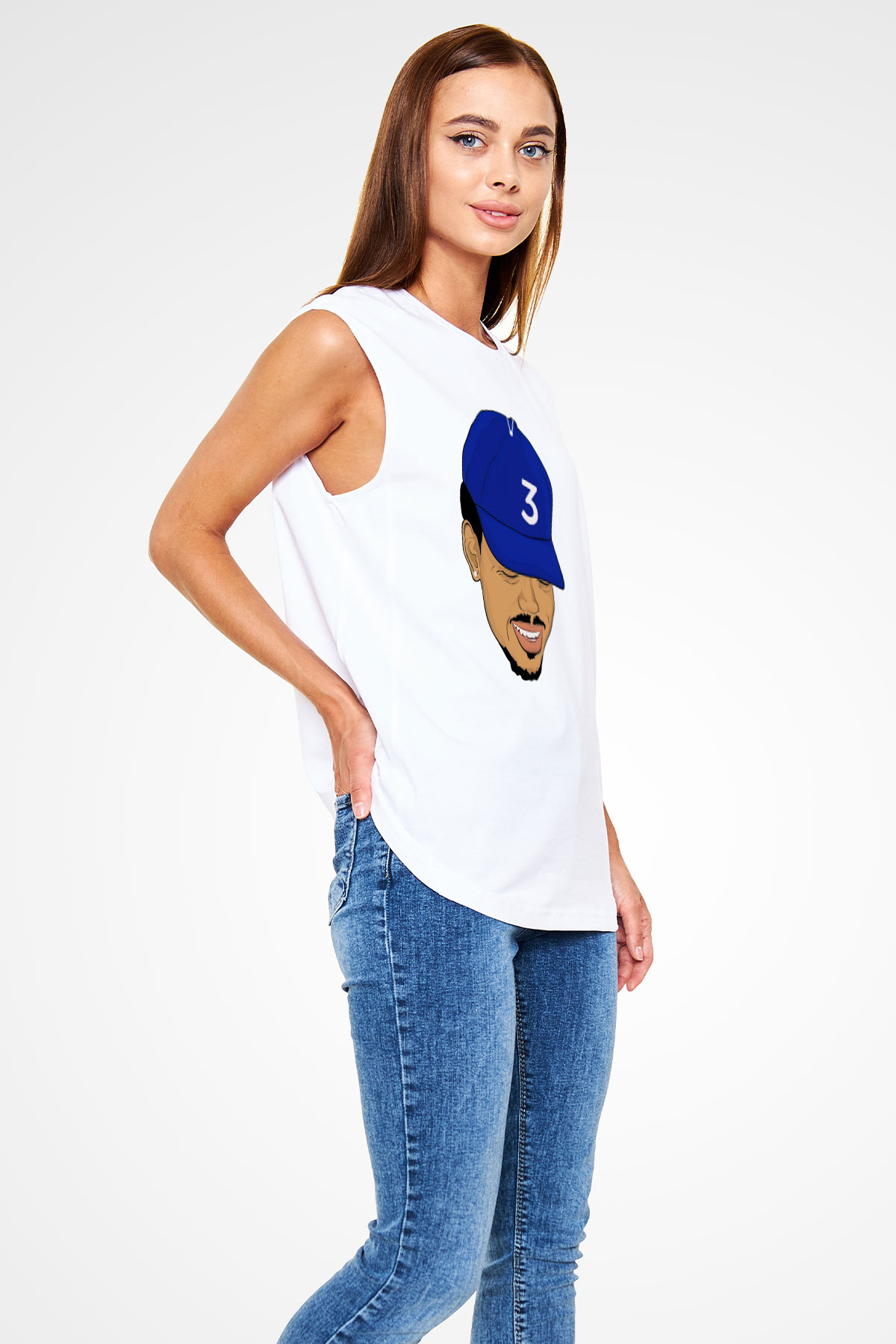 Chance The Rapper Beyaz Unisex Kolsuz Tişört