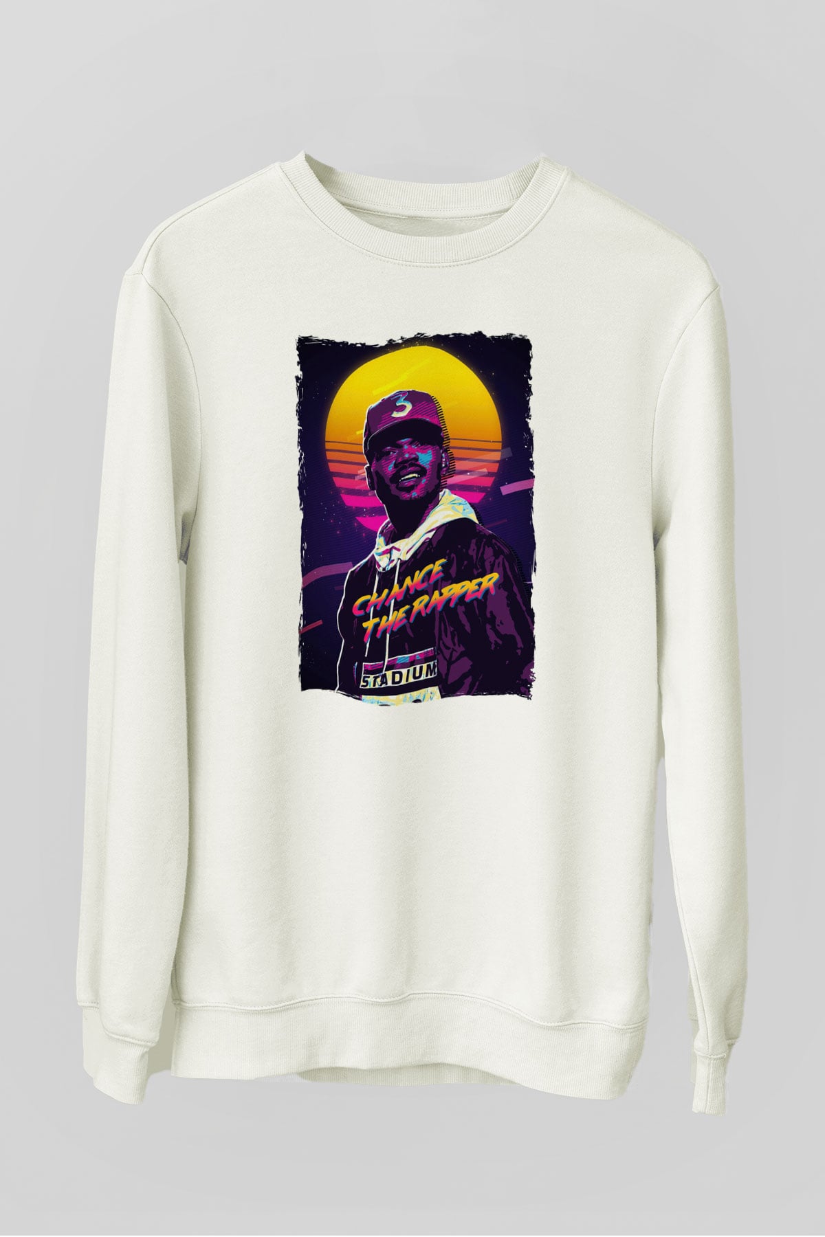 Chance The Rapper Beyaz Unisex Sweatshirt