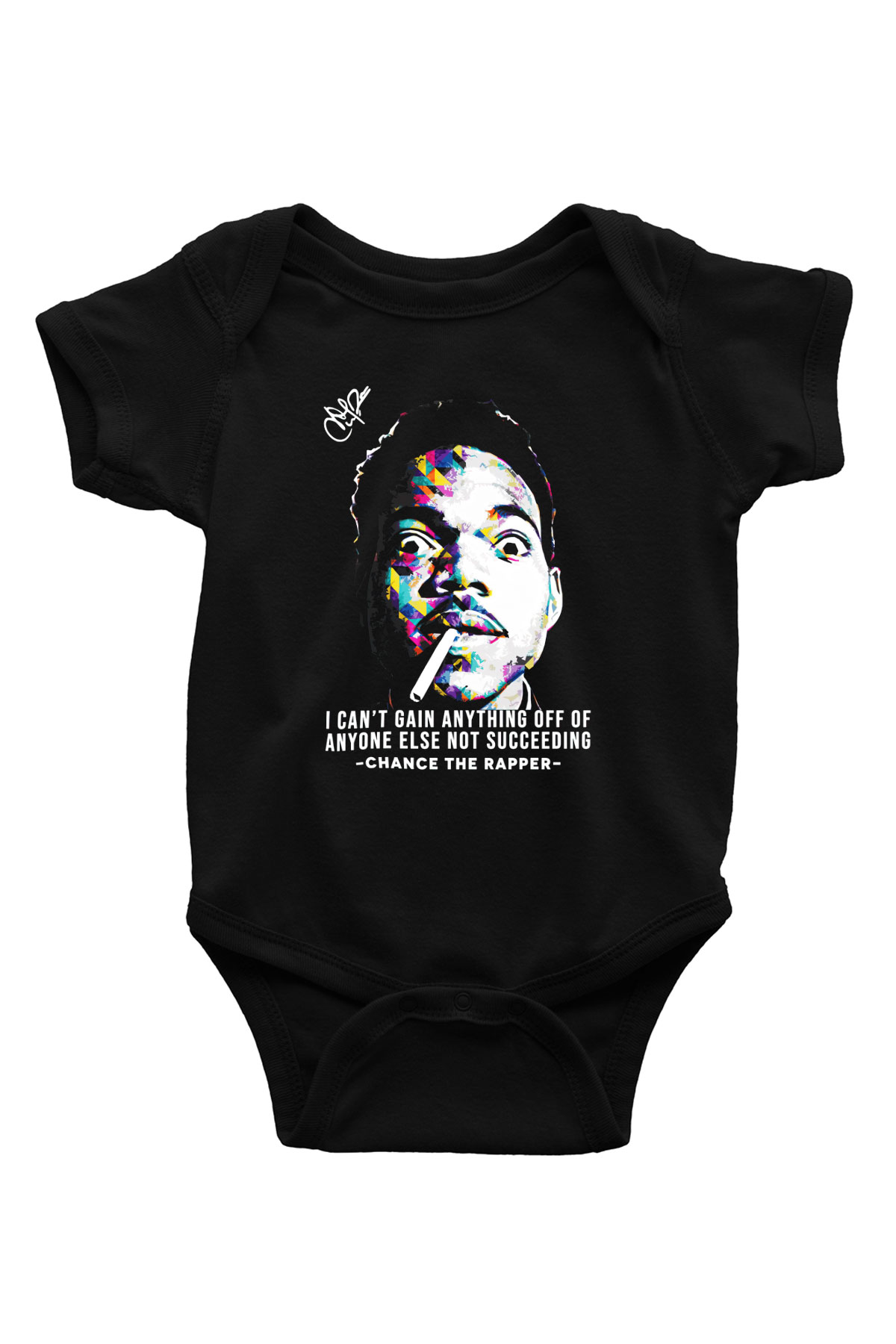 Chance The Rapper Siyah Bebek Body - Zıbın