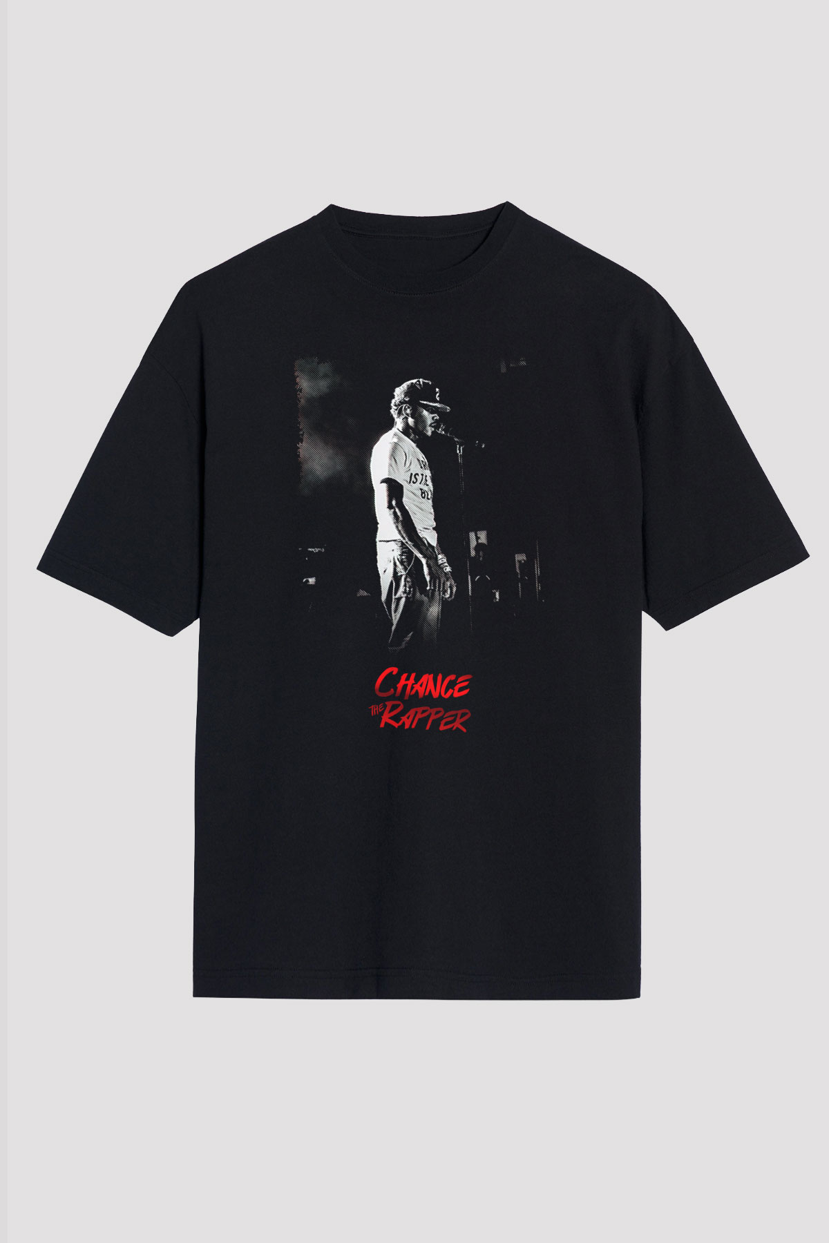 Chance The Rapper Siyah Oversize Tişört Oversize T-shirt - TişörtFabrikası