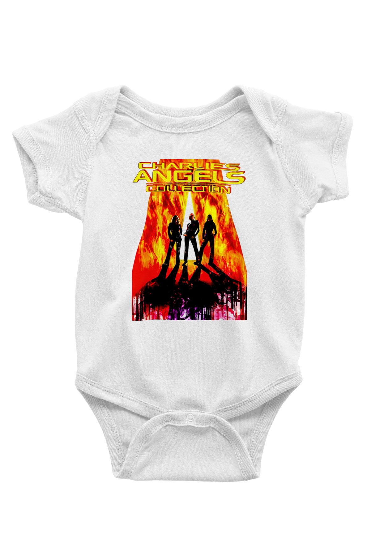Charlies Angels Beyaz Bebek Body - Zıbın