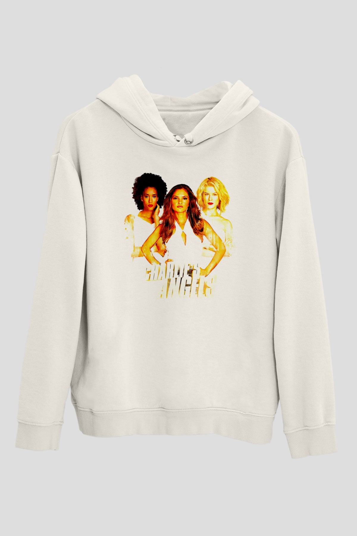Charlies Angels Beyaz Unisex Hoodie