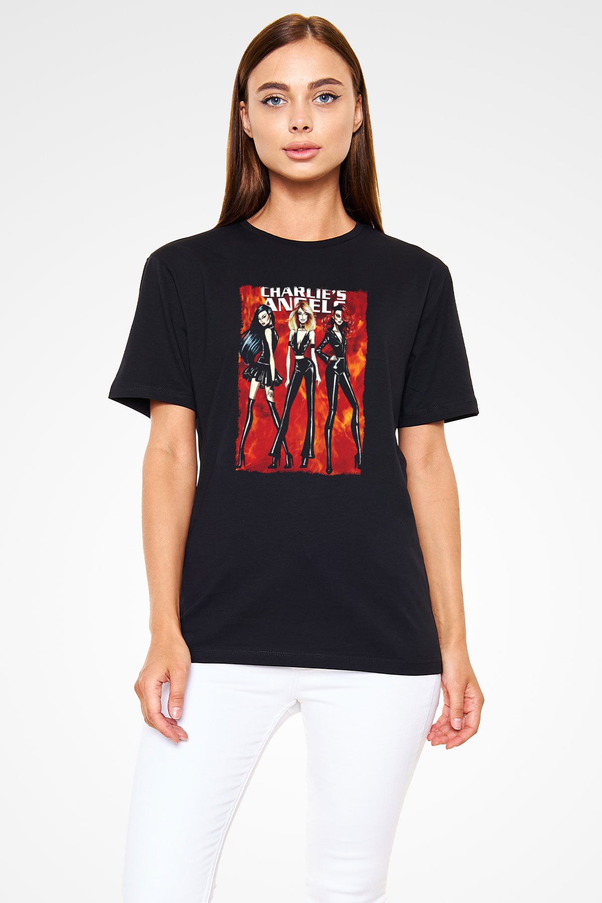 Charlies Angels Siyah Unisex Tişört