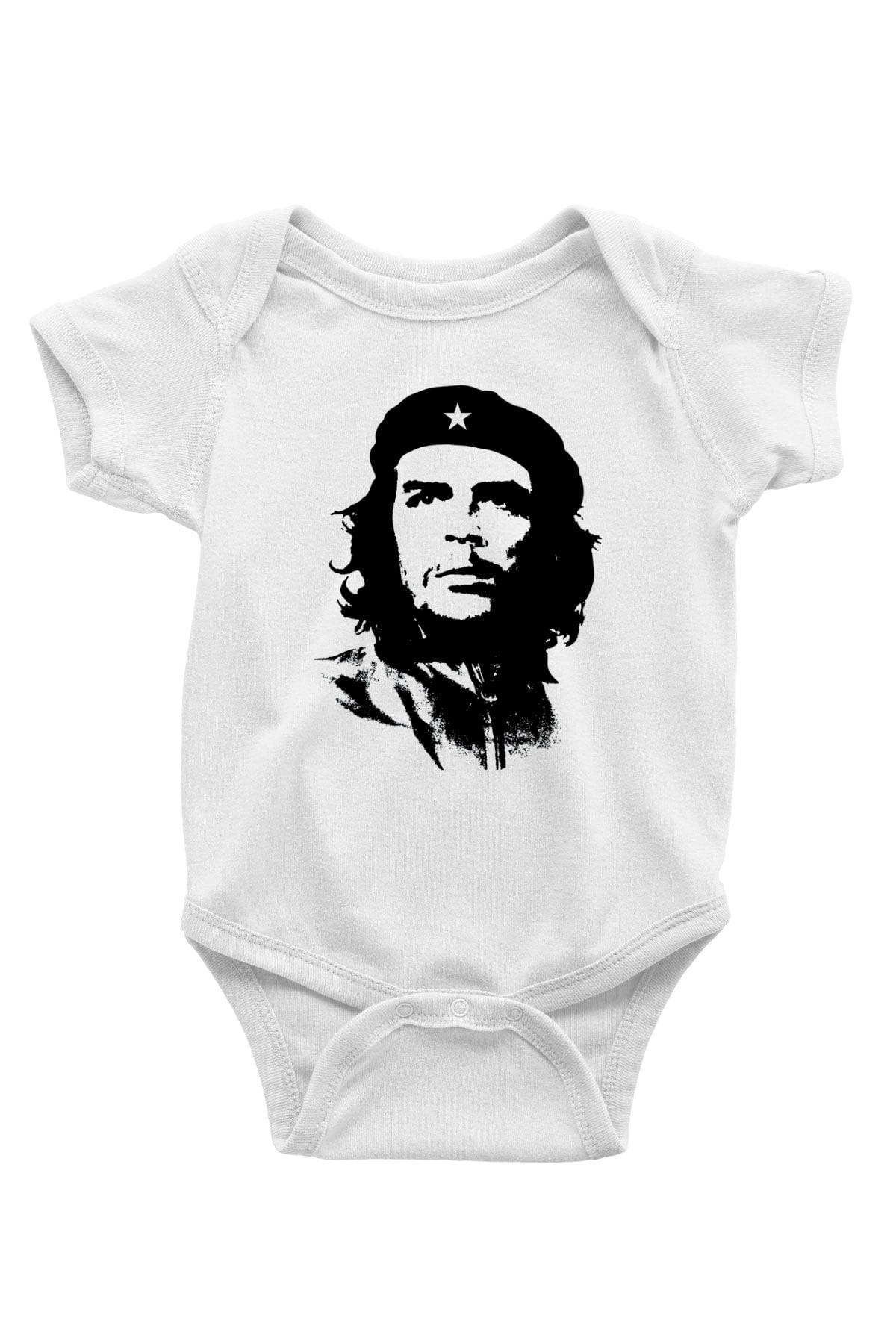 Che Guevara Baskılı Beyaz Unisex Bebek Body - Zıbın