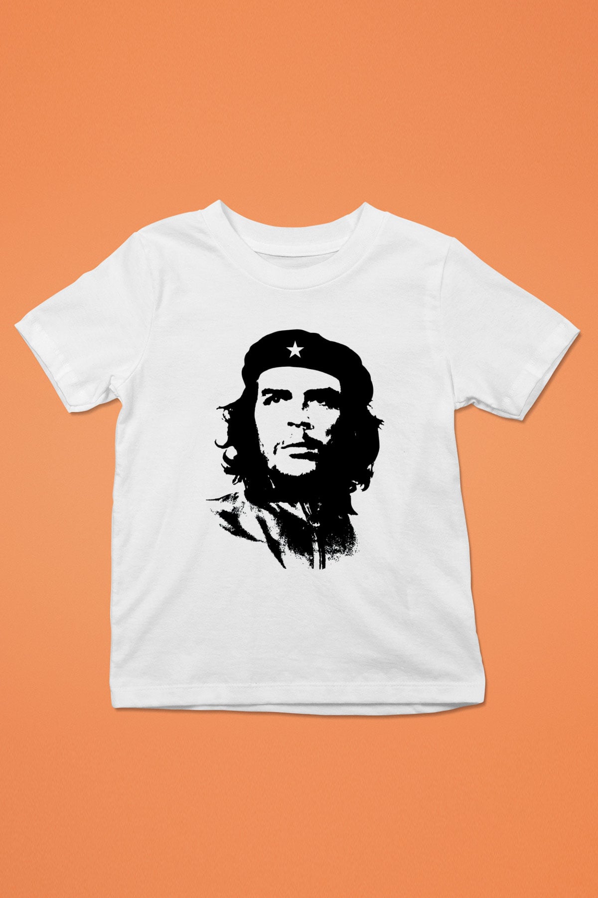 Che Guevara Baskılı Beyaz Unisex Çocuk Tişört