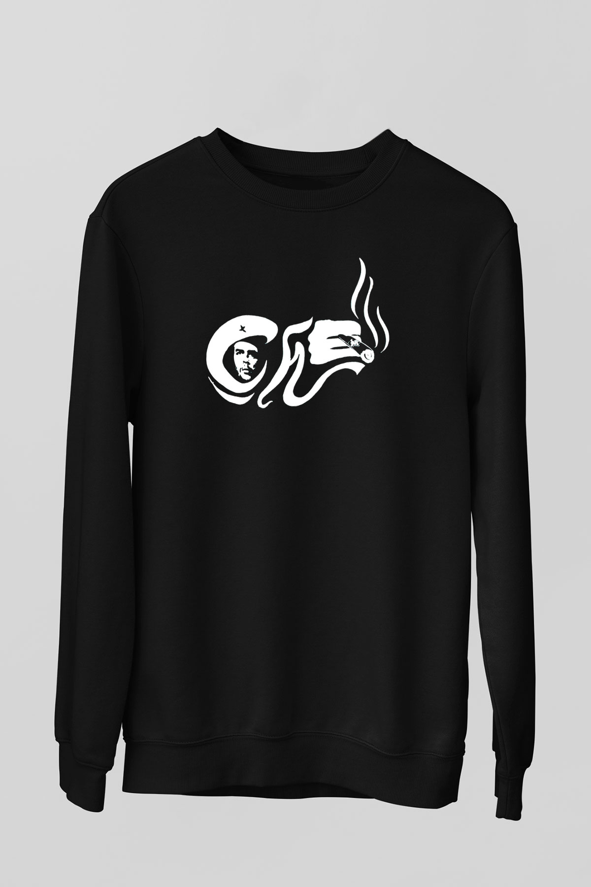 Che Guevara Siyah Unisex Sweatshirt