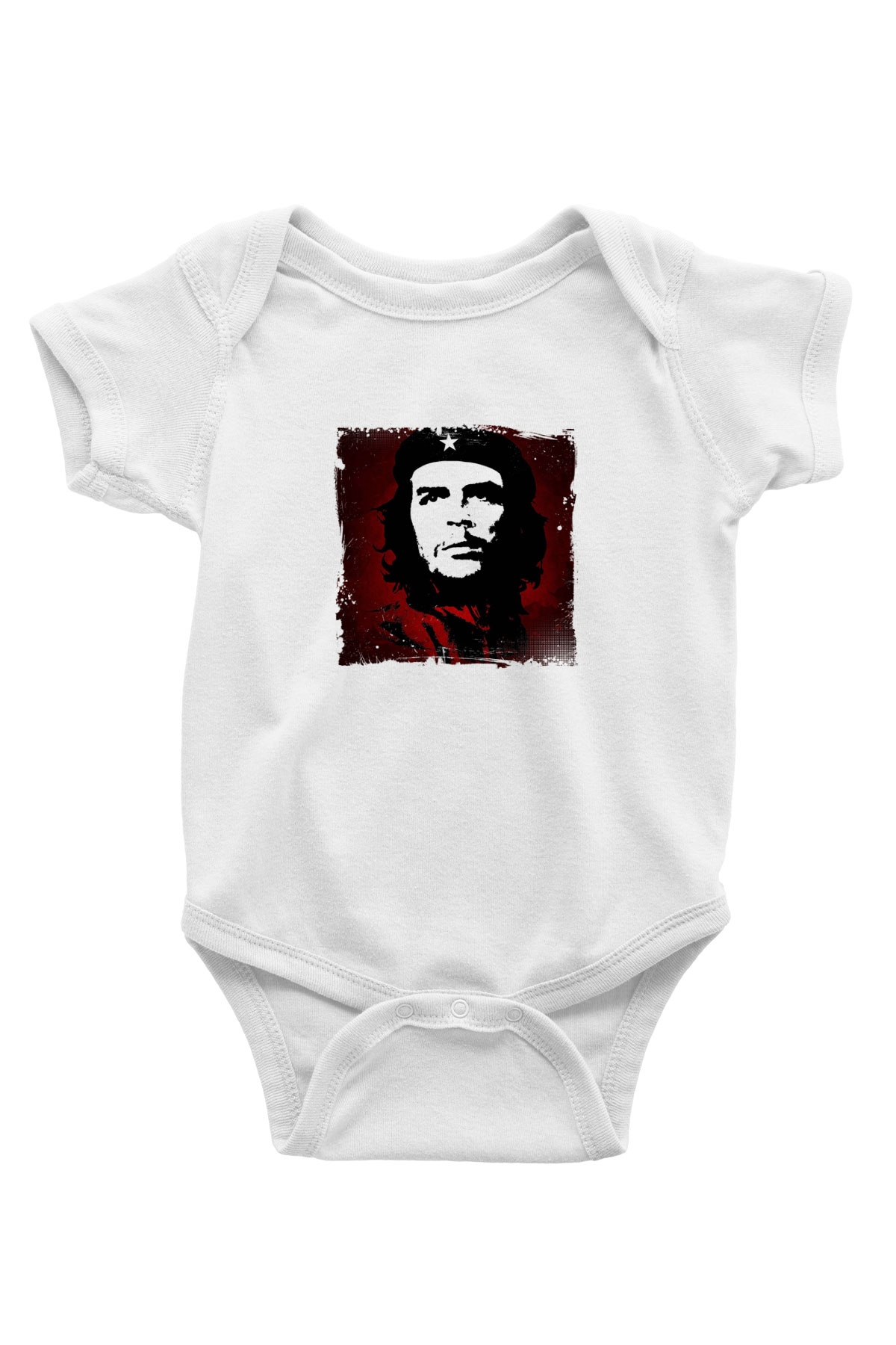 Che Guevara Unisex Baskılı Beyaz Bebek Body - Zıbın